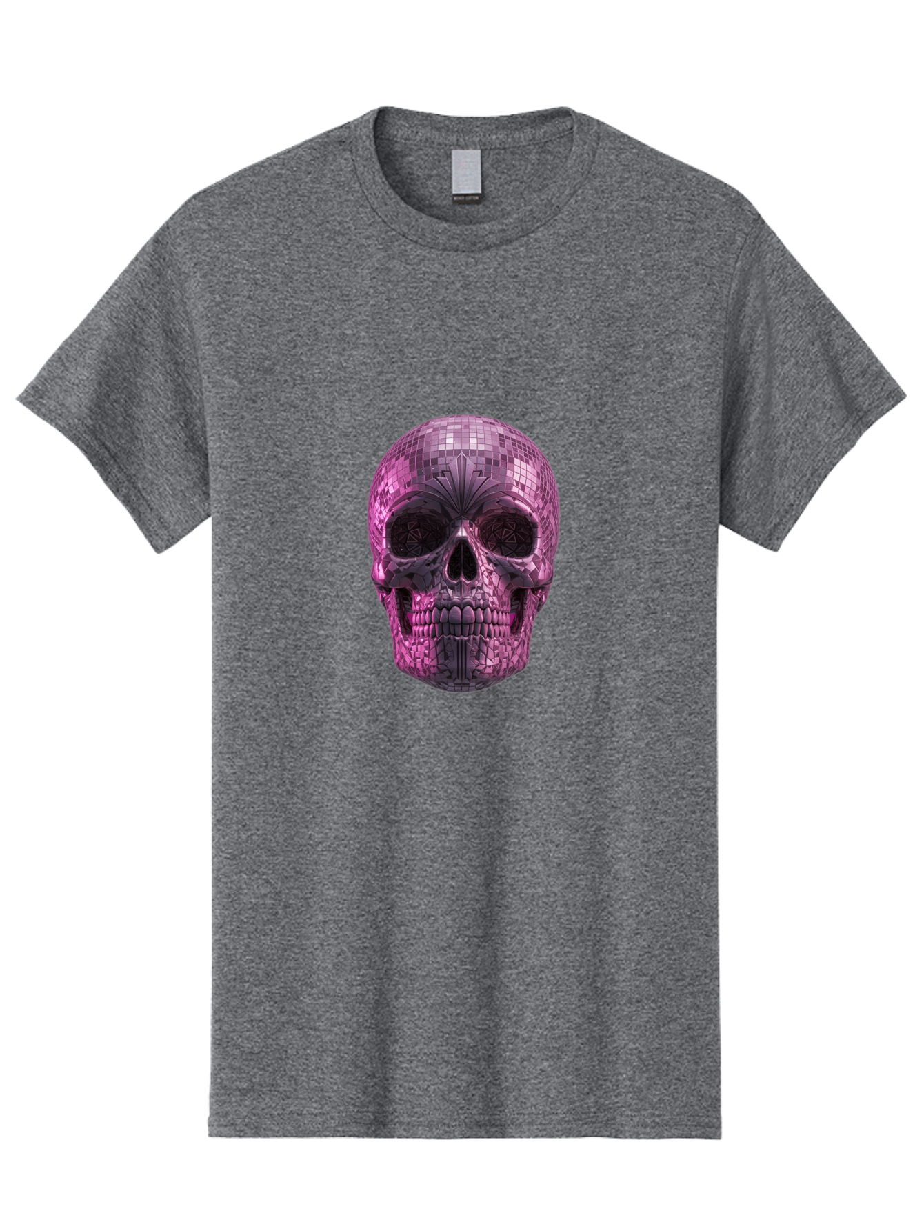 Disco-Skull-4 Men'S Graphic Tee, 100% Cotton, Comfortable Casual Summer Wear, Machine Washable, Vintage Camera, Old Camera, Antique Camera, Black Camera, Classic Photography, Photography Equipment, Nostalgic Device, Film Camera, Camera Art Bak429