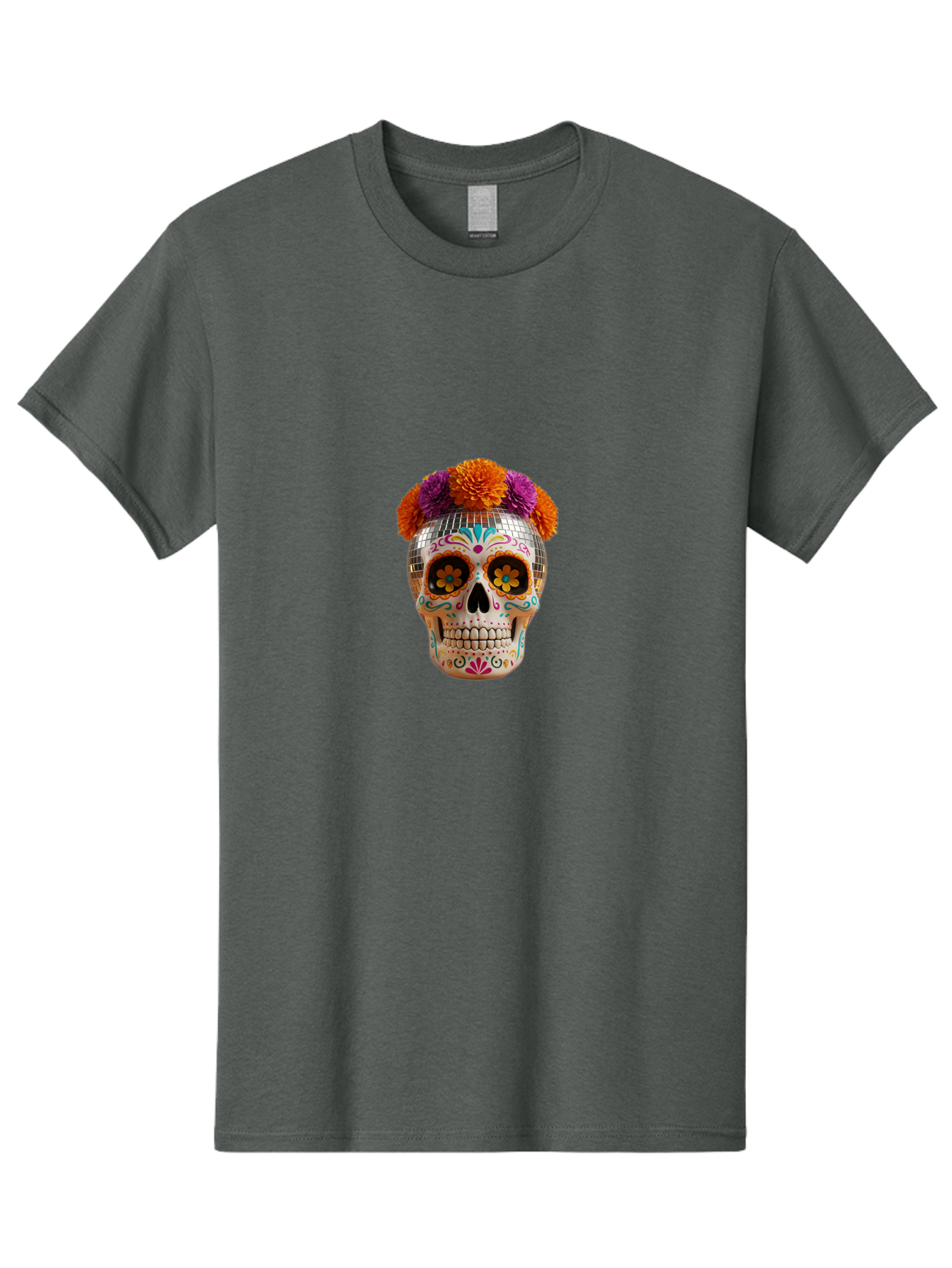 Disco-Sugar-Skull Men'S Graphic Tee, 100% Cotton, Comfortable Casual Summer Wear, Machine Washable, Vintage Camera, Old Camera, Antique Camera, Black Camera, Classic Photography, Photography Equipment, Nostalgic Device, Film Camera, Camera Art Bak431