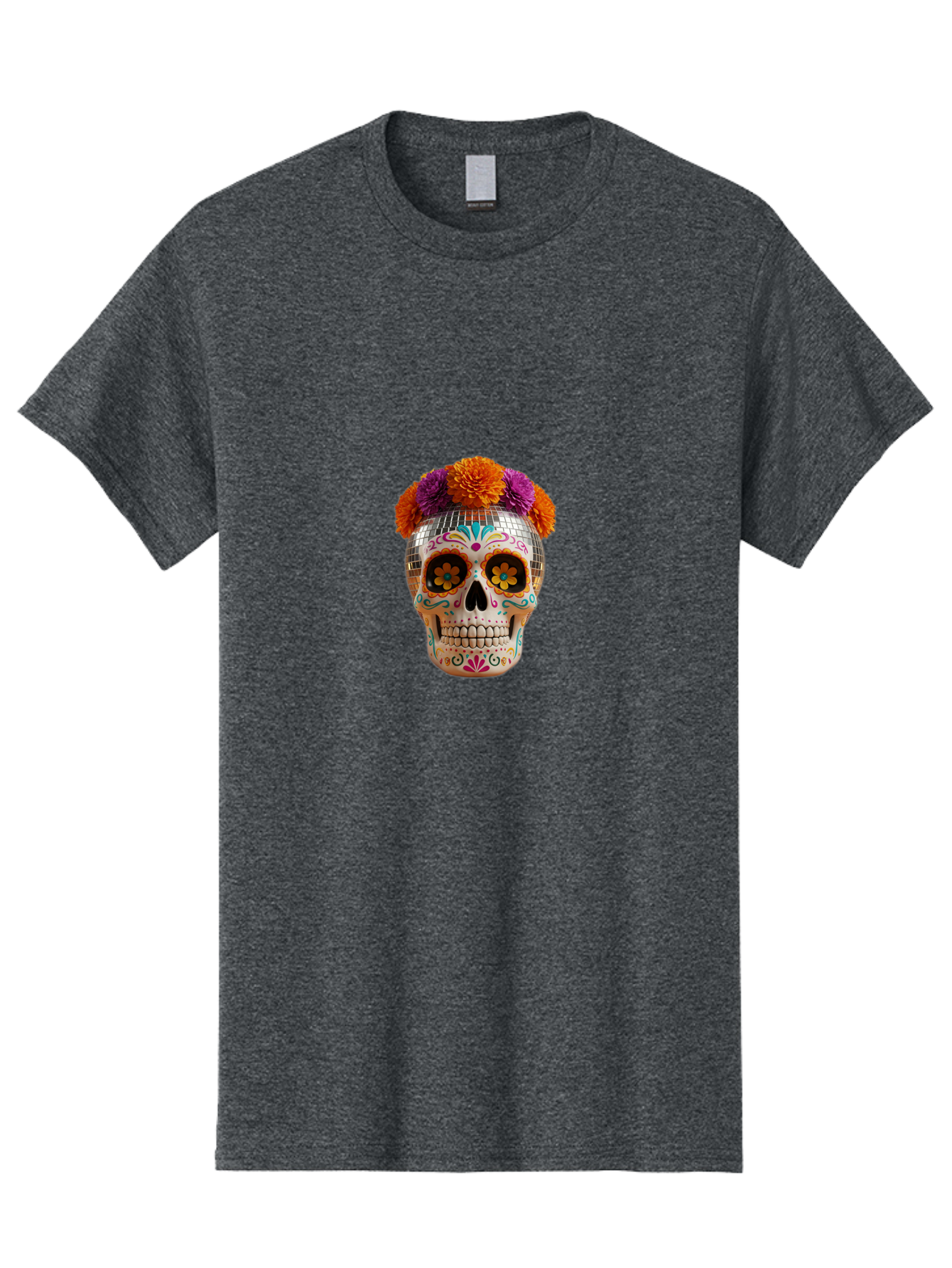 Disco-Sugar-Skull Men'S Graphic Tee, 100% Cotton, Comfortable Casual Summer Wear, Machine Washable, Vintage Camera, Old Camera, Antique Camera, Black Camera, Classic Photography, Photography Equipment, Nostalgic Device, Film Camera, Camera Art Bak431