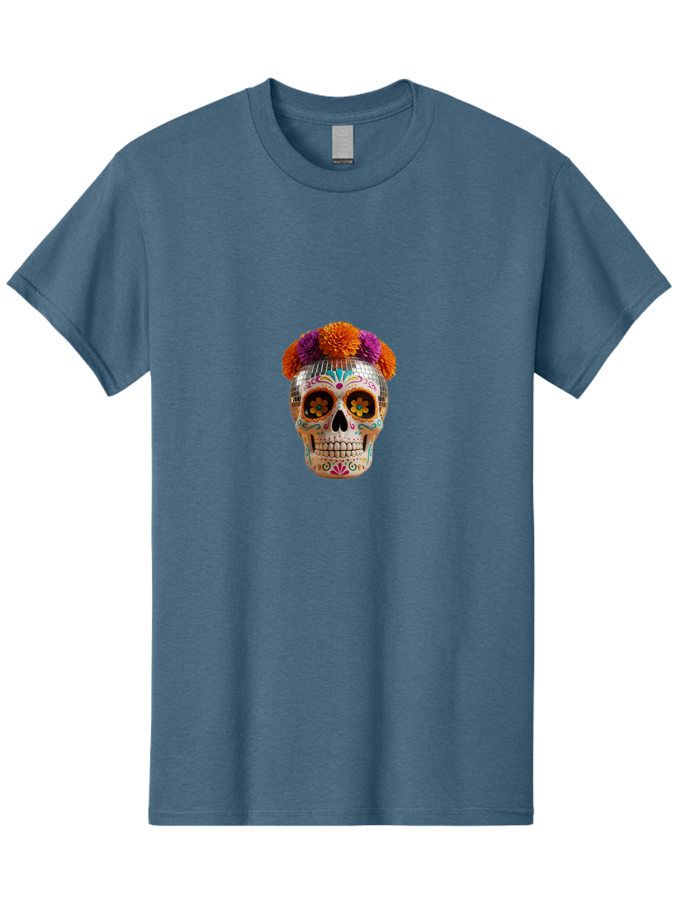 Disco-Sugar-Skull Men'S Graphic Tee, 100% Cotton, Comfortable Casual Summer Wear, Machine Washable, Vintage Camera, Old Camera, Antique Camera, Black Camera, Classic Photography, Photography Equipment, Nostalgic Device, Film Camera, Camera Art Bak431