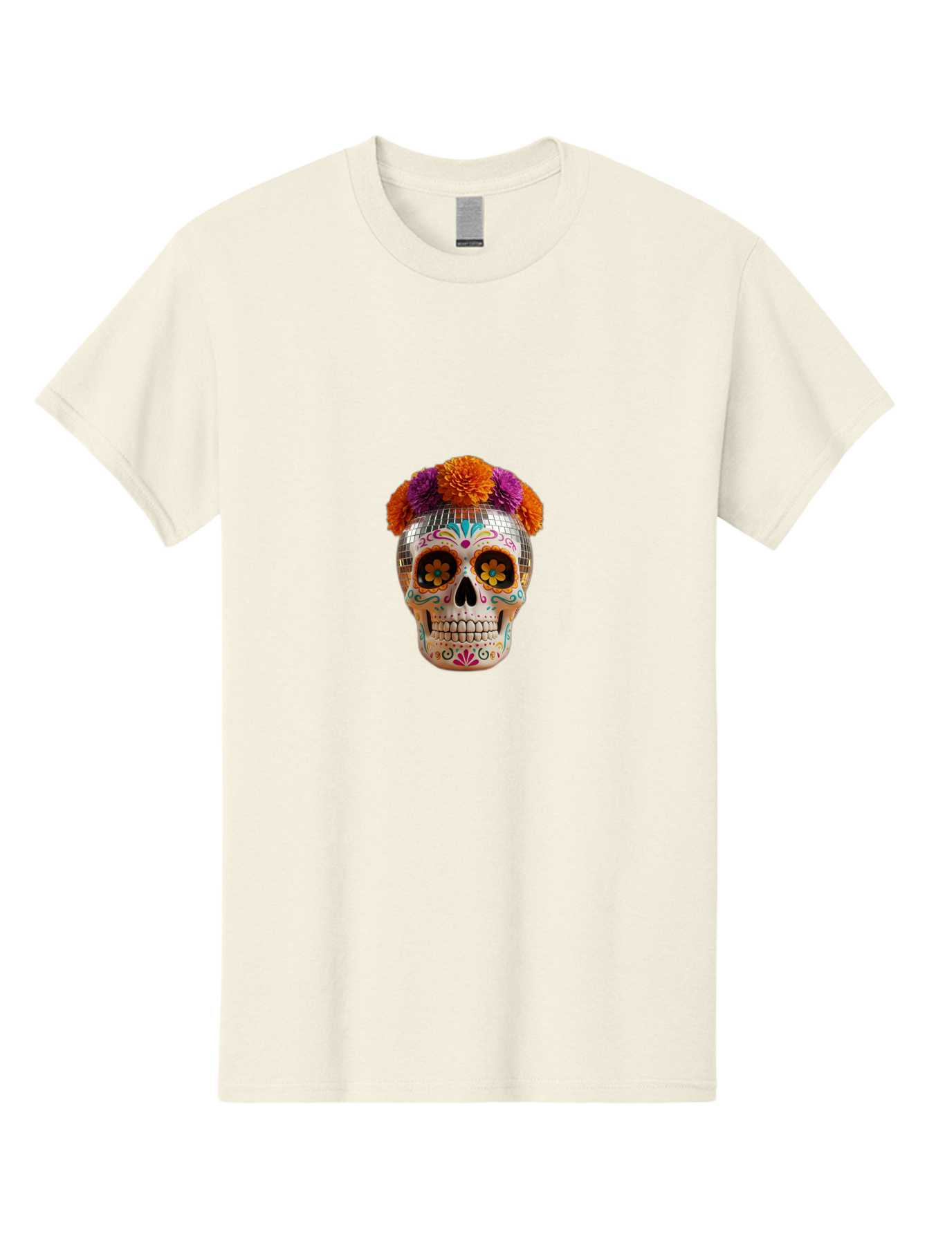 Disco-Sugar-Skull Men'S Graphic Tee, 100% Cotton, Comfortable Casual Summer Wear, Machine Washable, Vintage Camera, Old Camera, Antique Camera, Black Camera, Classic Photography, Photography Equipment, Nostalgic Device, Film Camera, Camera Art Bak431
