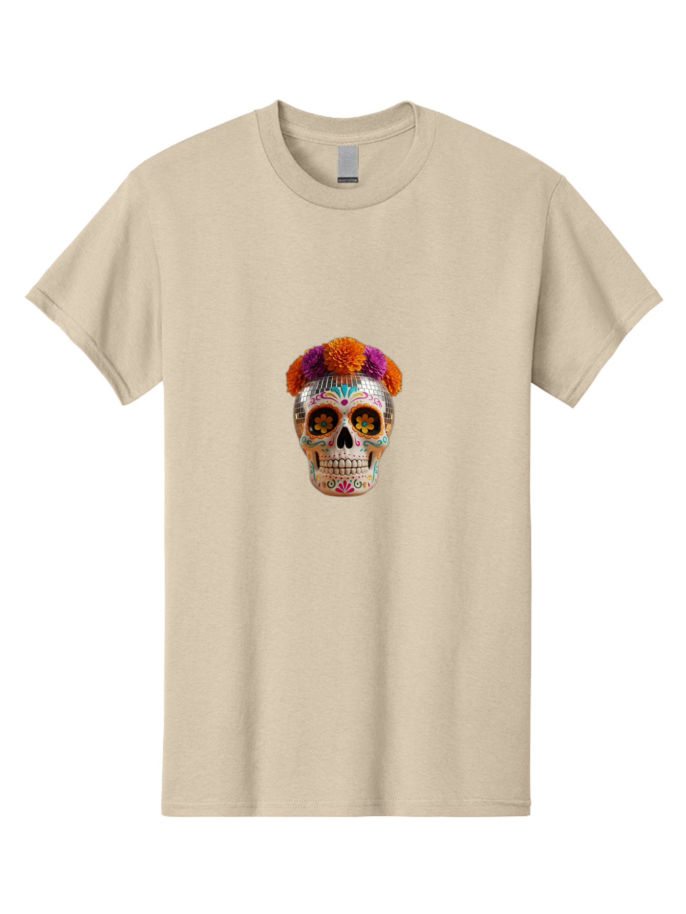 Disco-Sugar-Skull Men'S Graphic Tee, 100% Cotton, Comfortable Casual Summer Wear, Machine Washable, Vintage Camera, Old Camera, Antique Camera, Black Camera, Classic Photography, Photography Equipment, Nostalgic Device, Film Camera, Camera Art Bak431