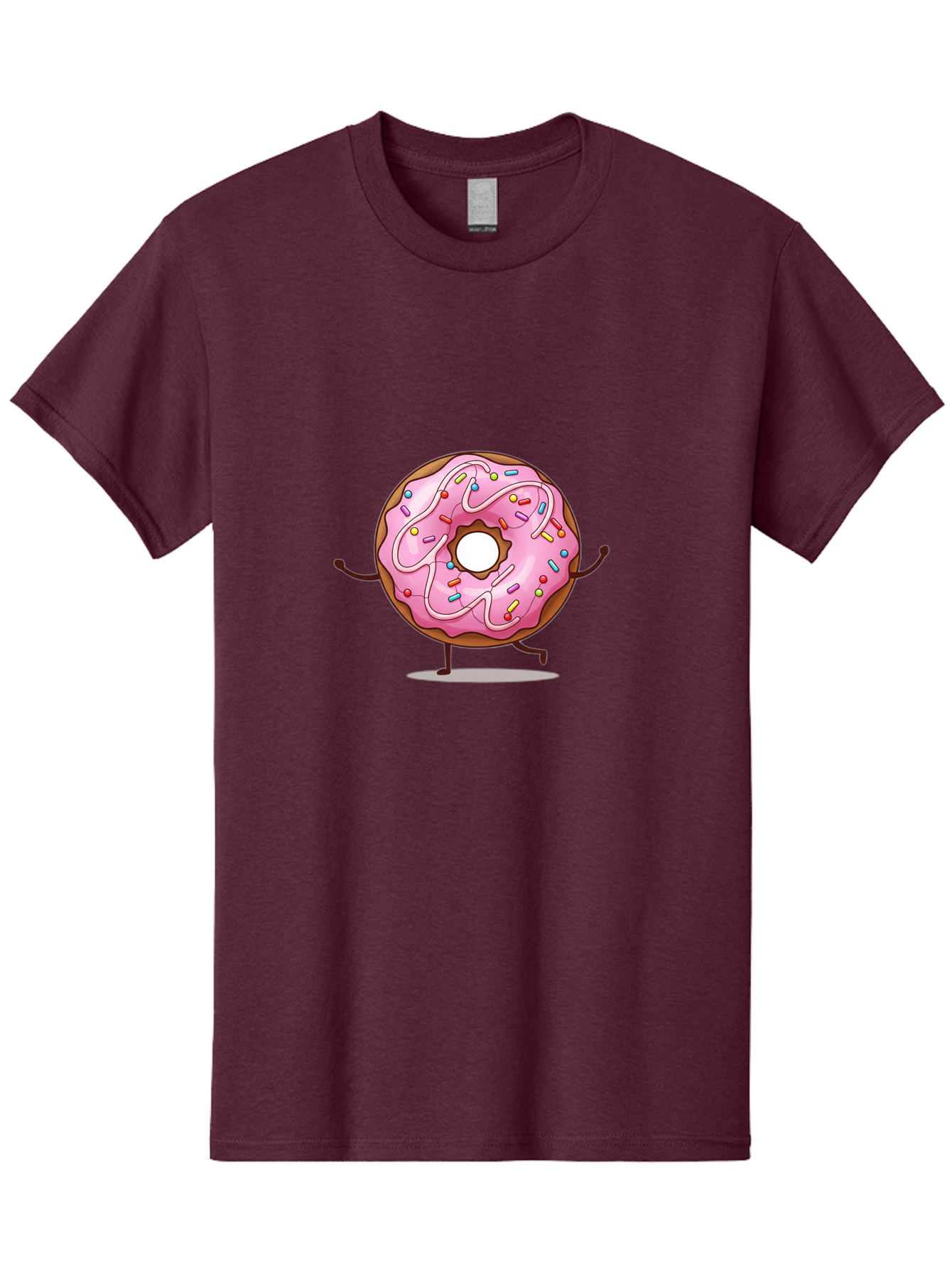 Donut-Character-1 Men'S Graphic Tee, 100% Cotton, Comfortable Casual Summer Wear, Machine Washable, Vintage Camera, Old Camera, Antique Camera, Black Camera, Classic Photography, Photography Equipment, Nostalgic Device, Film Camera, Camera Art Bak437