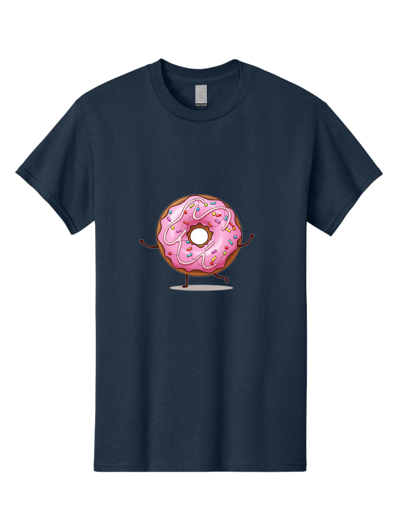 Donut-Character-1 Men'S Graphic Tee, 100% Cotton, Comfortable Casual Summer Wear, Machine Washable, Vintage Camera, Old Camera, Antique Camera, Black Camera, Classic Photography, Photography Equipment, Nostalgic Device, Film Camera, Camera Art Bak437