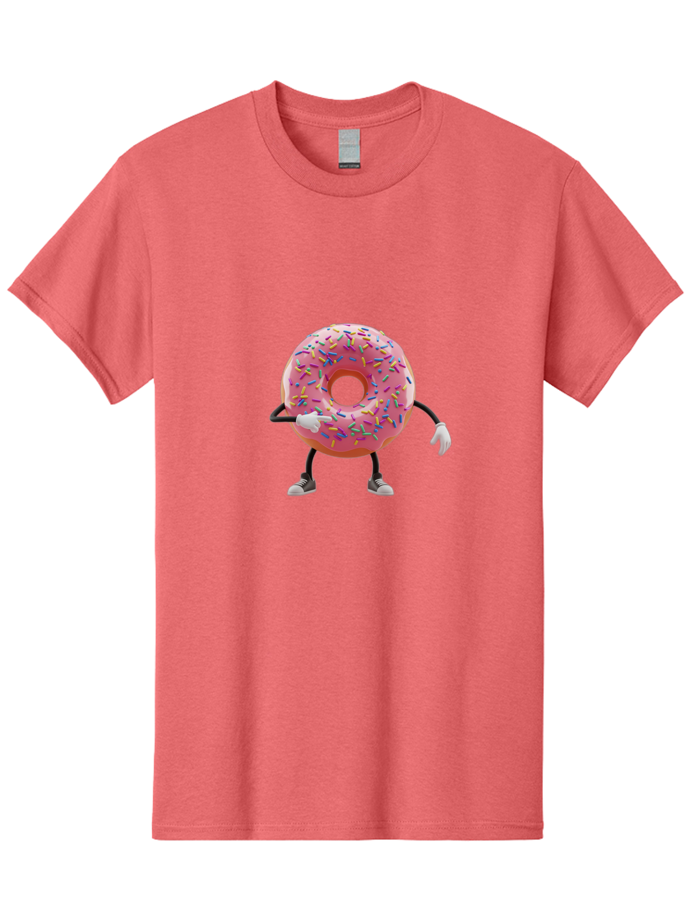 Donut-Character-2 Men'S Graphic Tee, 100% Cotton, Comfortable Casual Summer Wear, Machine Washable, Vintage Camera, Old Camera, Antique Camera, Black Camera, Classic Photography, Photography Equipment, Nostalgic Device, Film Camera, Camera Art Bak438