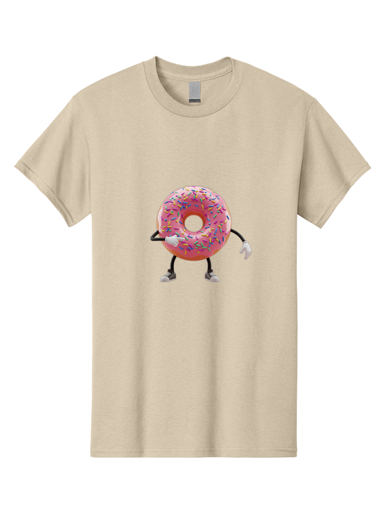 Donut-Character-2 Men'S Graphic Tee, 100% Cotton, Comfortable Casual Summer Wear, Machine Washable, Vintage Camera, Old Camera, Antique Camera, Black Camera, Classic Photography, Photography Equipment, Nostalgic Device, Film Camera, Camera Art Bak438