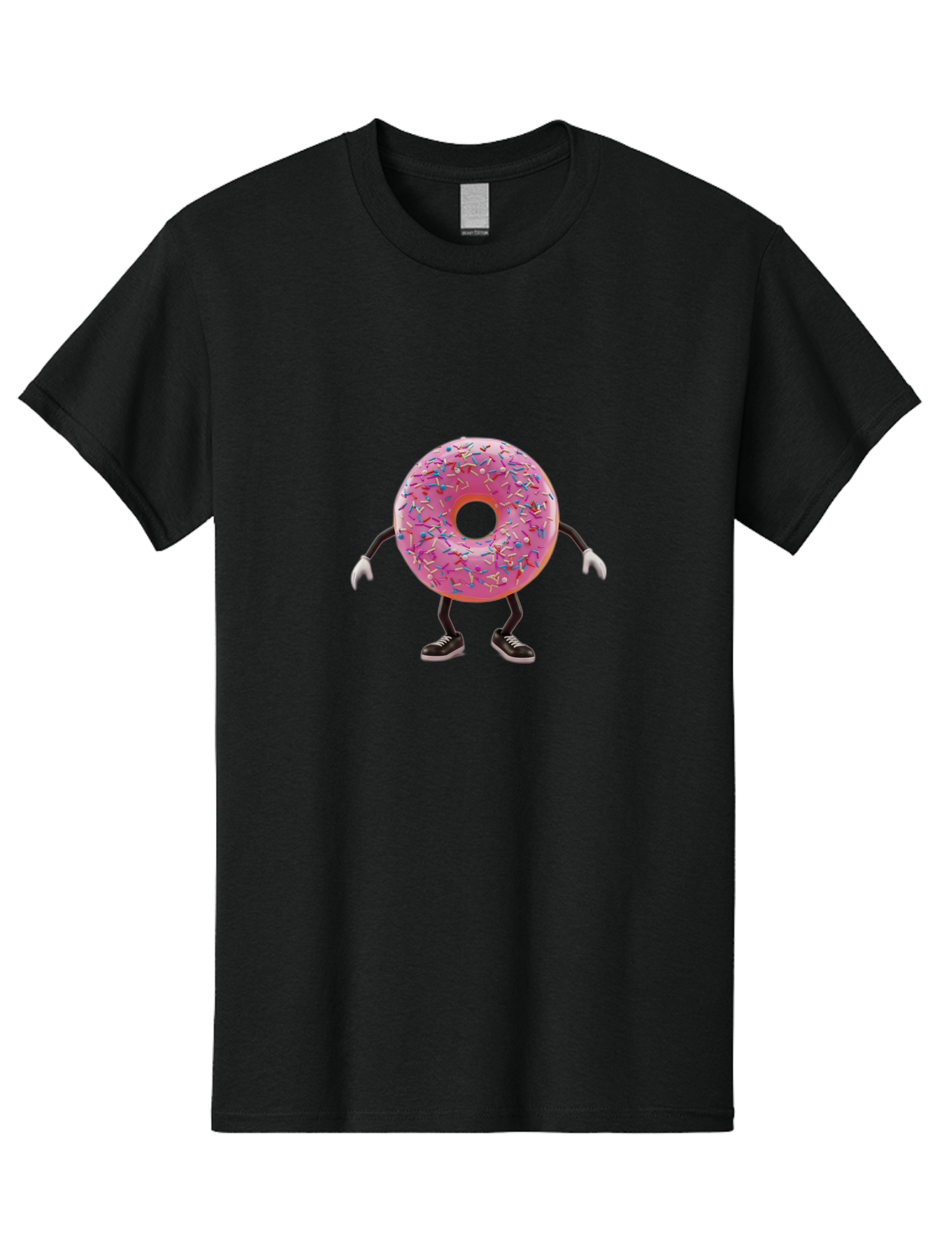 Donut-Character-3 Men'S Graphic Tee, 100% Cotton, Comfortable Casual Summer Wear, Machine Washable, Vintage Camera, Old Camera, Antique Camera, Black Camera, Classic Photography, Photography Equipment, Nostalgic Device, Film Camera, Camera Art Bak439
