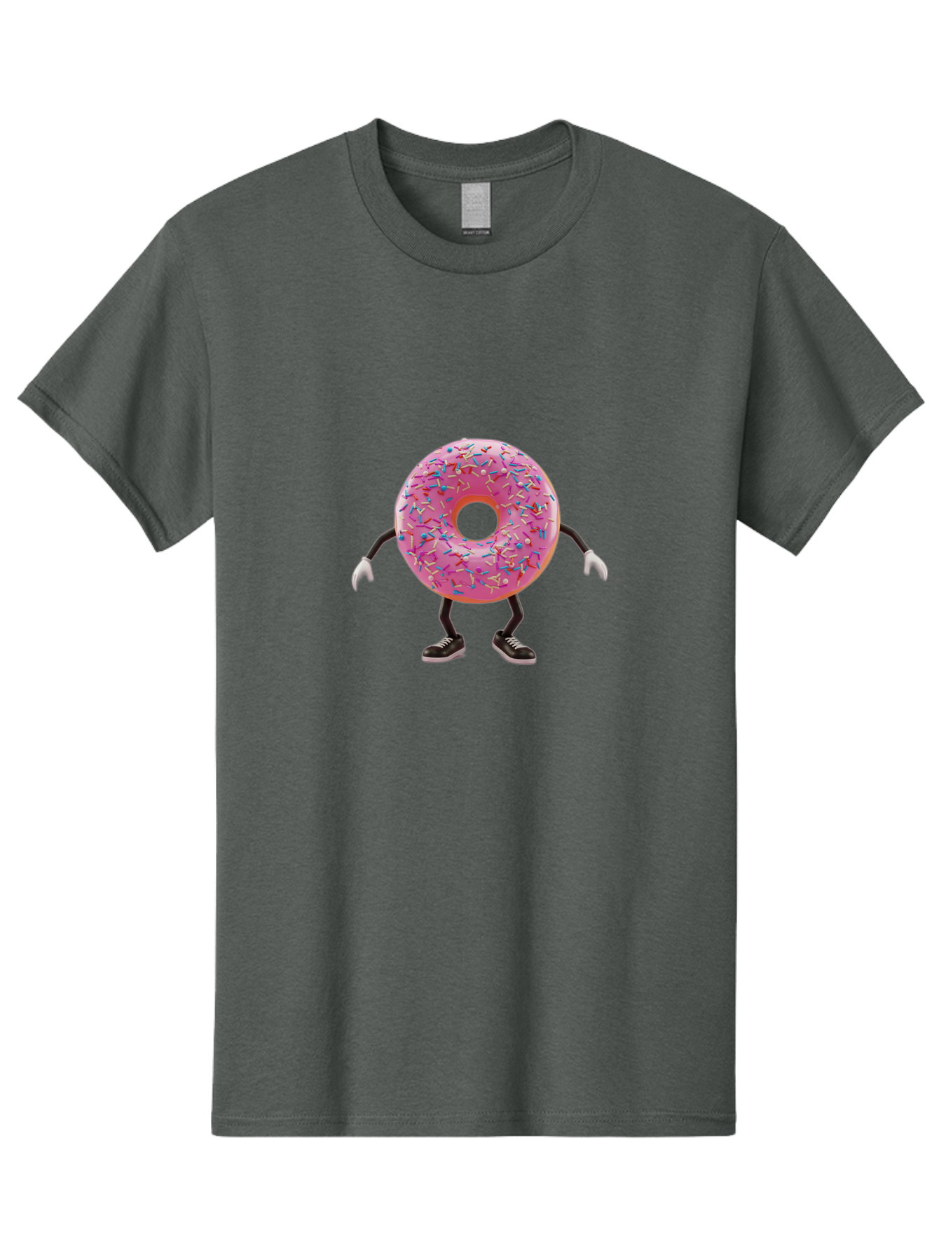 Donut-Character-3 Men'S Graphic Tee, 100% Cotton, Comfortable Casual Summer Wear, Machine Washable, Vintage Camera, Old Camera, Antique Camera, Black Camera, Classic Photography, Photography Equipment, Nostalgic Device, Film Camera, Camera Art Bak439