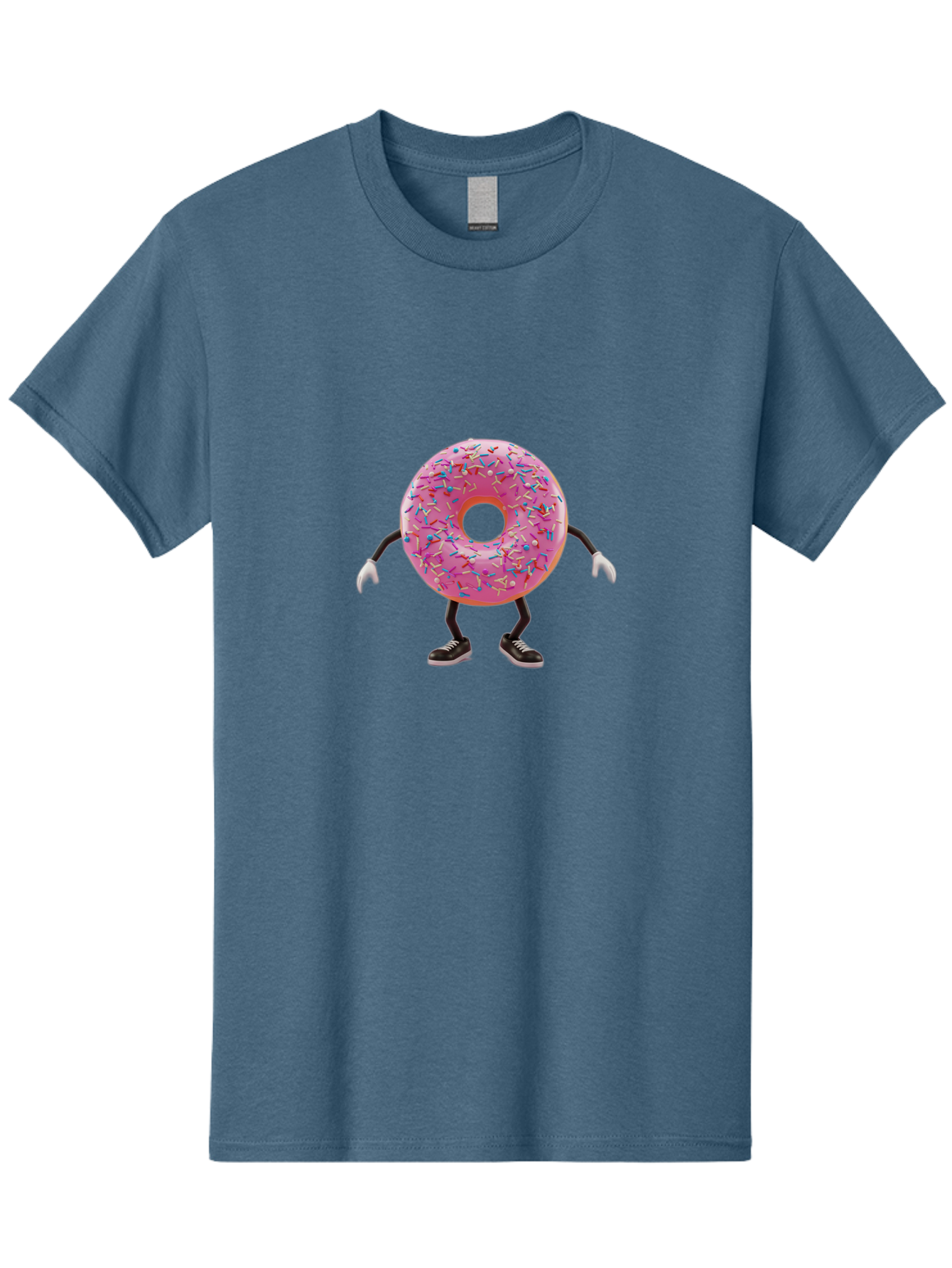 Donut-Character-3 Men'S Graphic Tee, 100% Cotton, Comfortable Casual Summer Wear, Machine Washable, Vintage Camera, Old Camera, Antique Camera, Black Camera, Classic Photography, Photography Equipment, Nostalgic Device, Film Camera, Camera Art Bak439