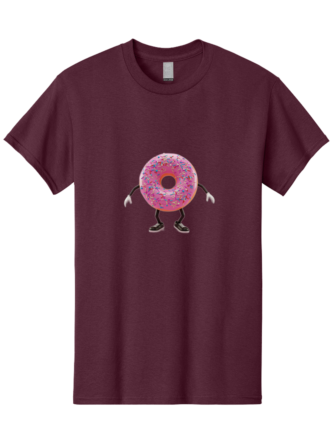 Donut-Character-3 Men'S Graphic Tee, 100% Cotton, Comfortable Casual Summer Wear, Machine Washable, Vintage Camera, Old Camera, Antique Camera, Black Camera, Classic Photography, Photography Equipment, Nostalgic Device, Film Camera, Camera Art Bak439