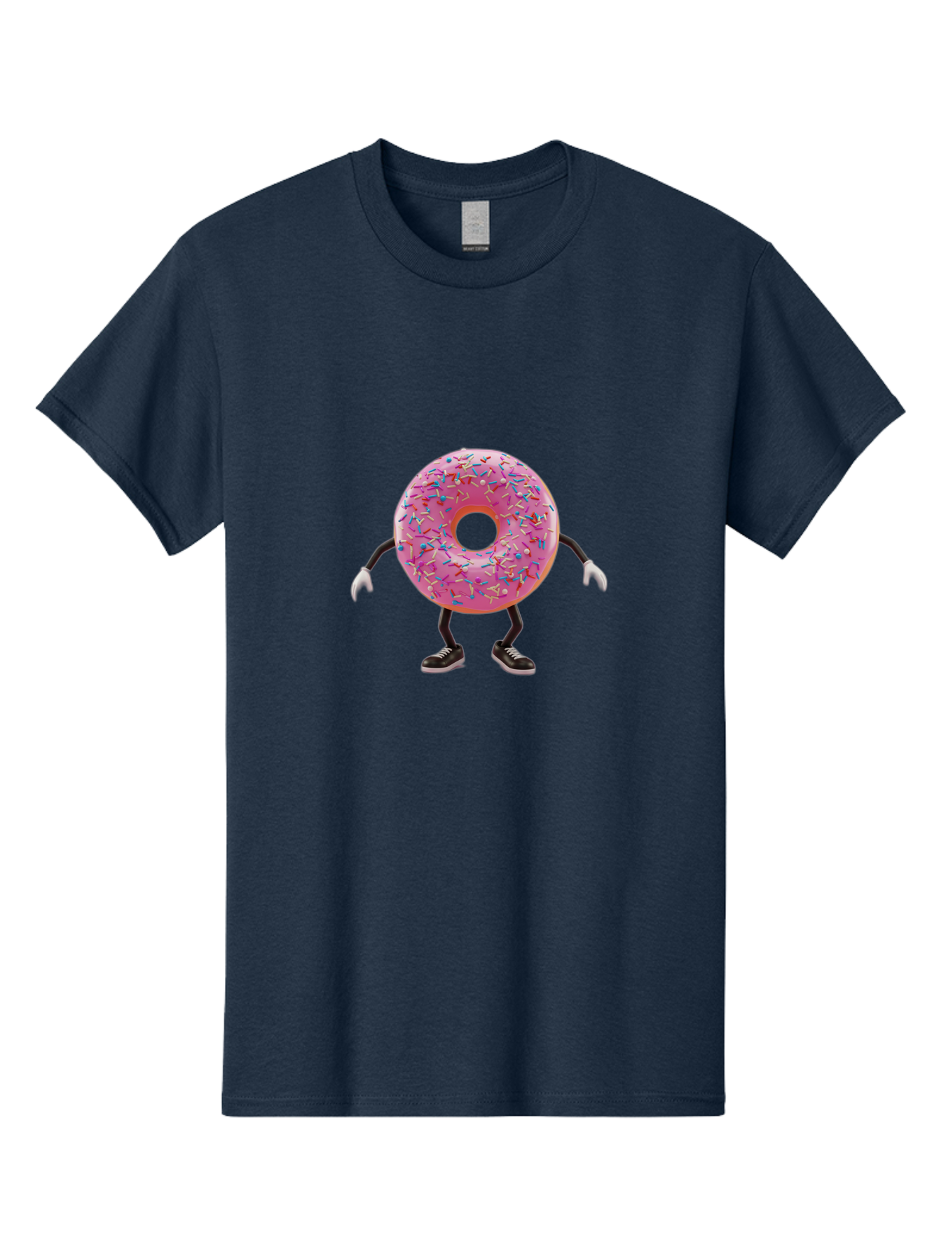 Donut-Character-3 Men'S Graphic Tee, 100% Cotton, Comfortable Casual Summer Wear, Machine Washable, Vintage Camera, Old Camera, Antique Camera, Black Camera, Classic Photography, Photography Equipment, Nostalgic Device, Film Camera, Camera Art Bak439