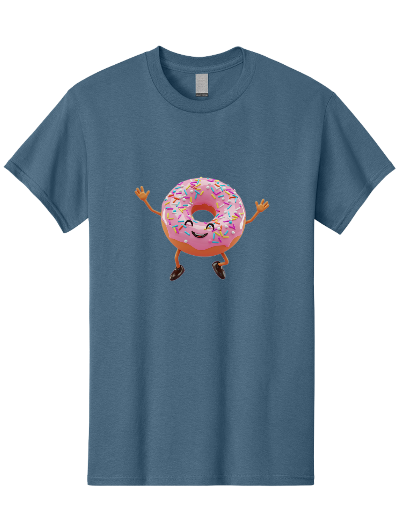 Donut-Character Men'S Graphic Tee, 100% Cotton, Comfortable Casual Summer Wear, Machine Washable, Vintage Camera, Old Camera, Antique Camera, Black Camera, Classic Photography, Photography Equipment, Nostalgic Device, Film Camera, Camera Art Bak440