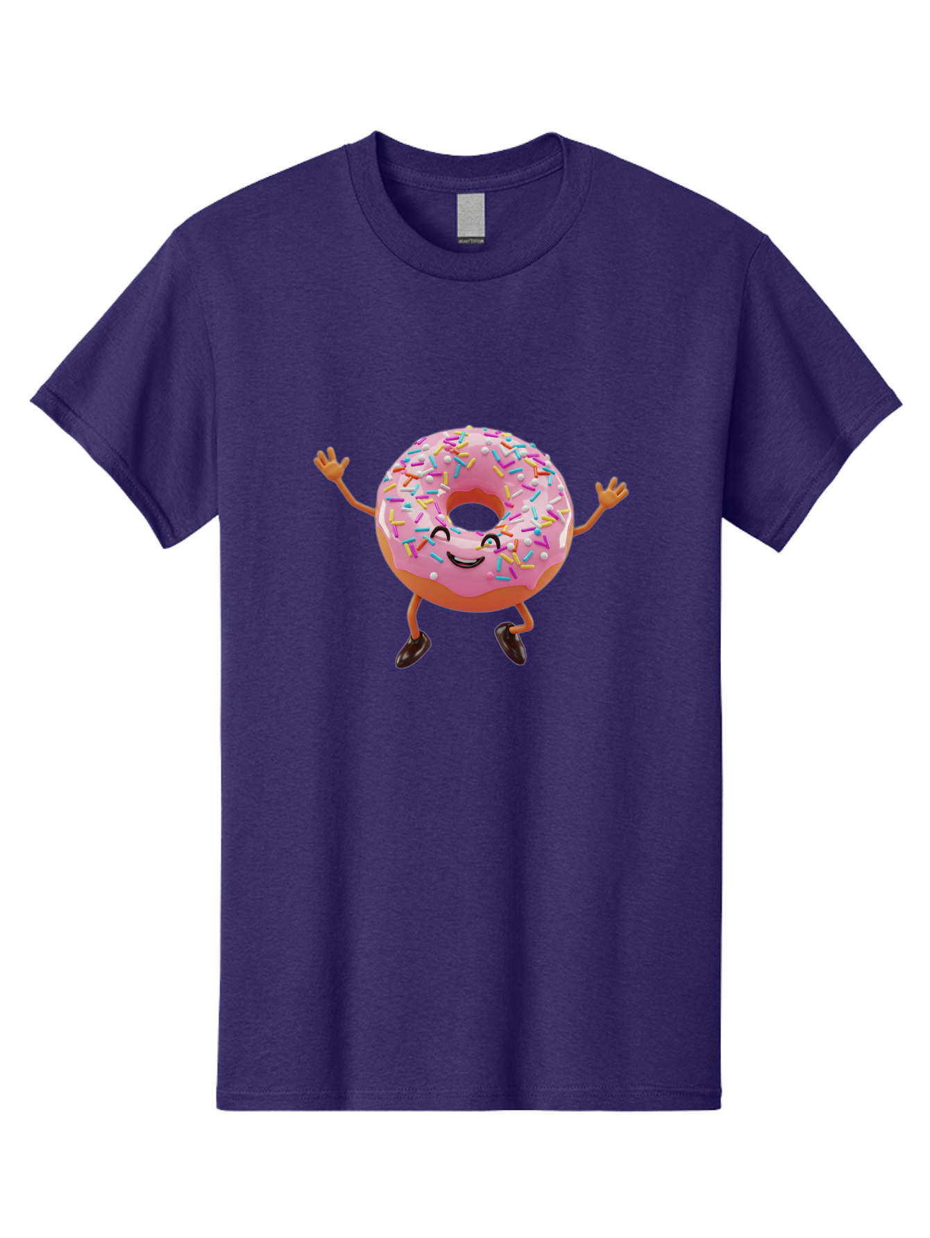 Donut-Character Men'S Graphic Tee, 100% Cotton, Comfortable Casual Summer Wear, Machine Washable, Vintage Camera, Old Camera, Antique Camera, Black Camera, Classic Photography, Photography Equipment, Nostalgic Device, Film Camera, Camera Art Bak440