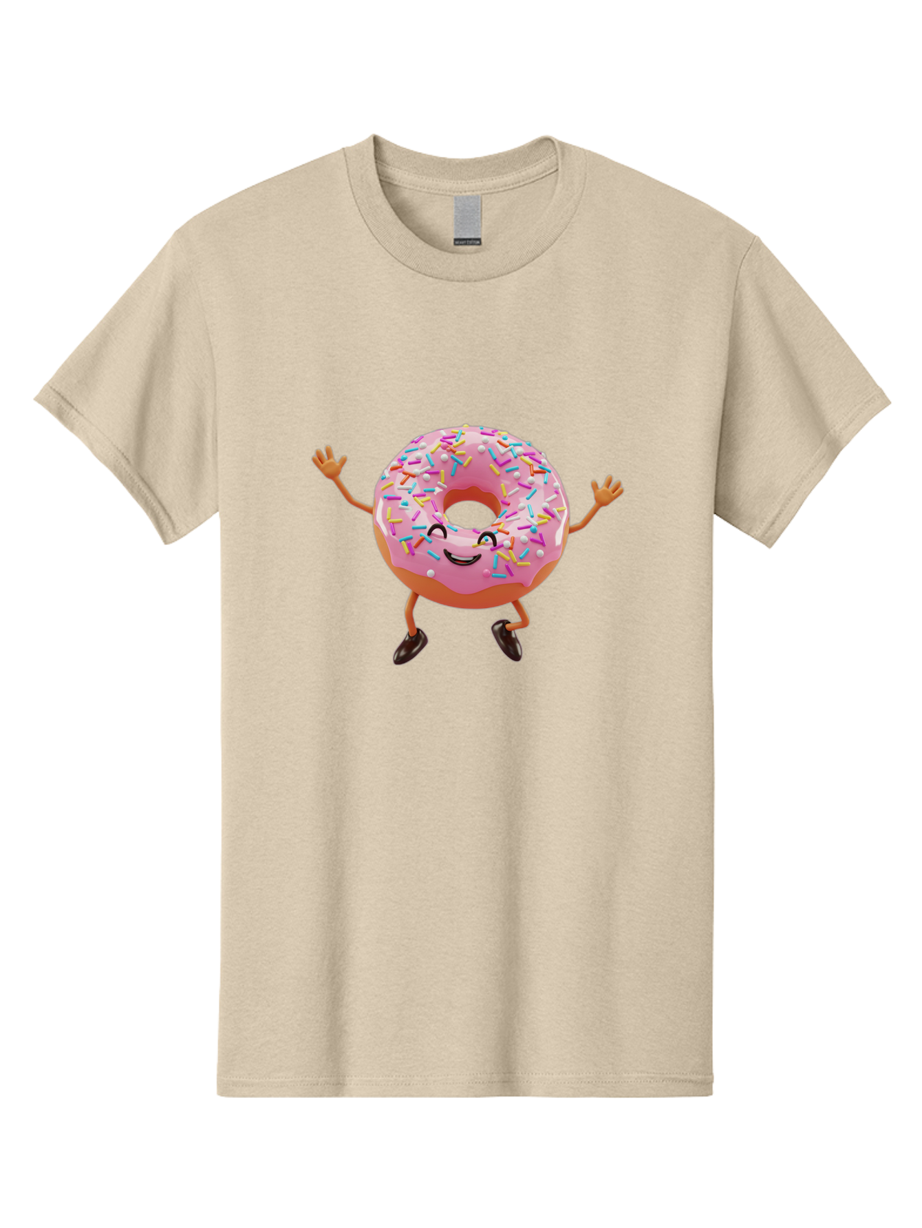 Donut-Character Men'S Graphic Tee, 100% Cotton, Comfortable Casual Summer Wear, Machine Washable, Vintage Camera, Old Camera, Antique Camera, Black Camera, Classic Photography, Photography Equipment, Nostalgic Device, Film Camera, Camera Art Bak440