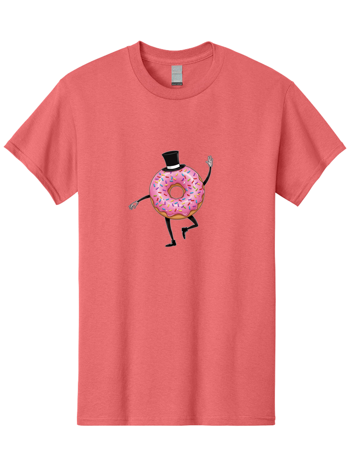 Donut-In-Top-Hat Men'S Graphic Tee, 100% Cotton, Comfortable Casual Summer Wear, Machine Washable, Vintage Camera, Old Camera, Antique Camera, Black Camera, Classic Photography, Photography Equipment, Nostalgic Device, Film Camera, Camera Art Bak441