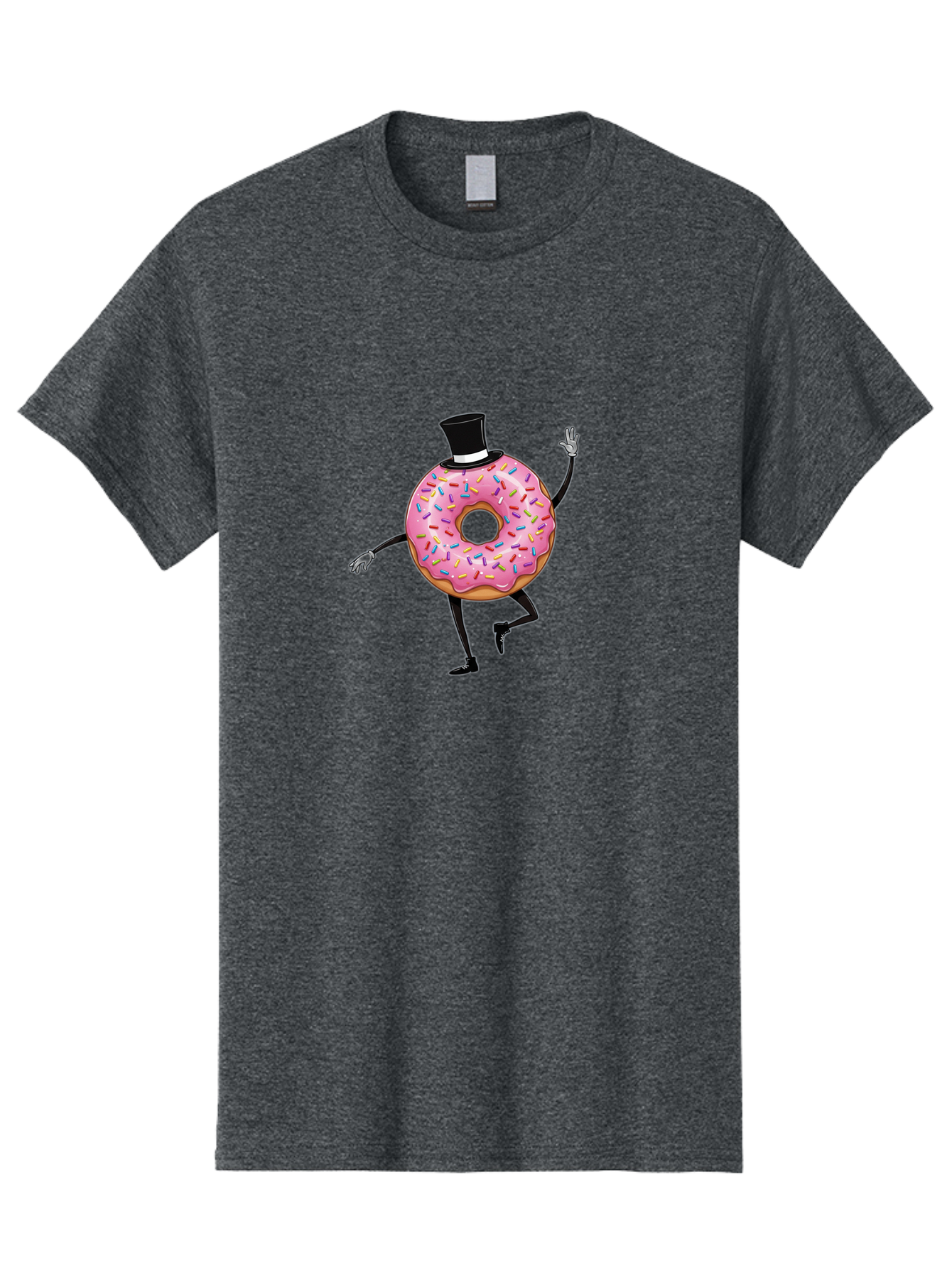 Donut-In-Top-Hat Men'S Graphic Tee, 100% Cotton, Comfortable Casual Summer Wear, Machine Washable, Vintage Camera, Old Camera, Antique Camera, Black Camera, Classic Photography, Photography Equipment, Nostalgic Device, Film Camera, Camera Art Bak441