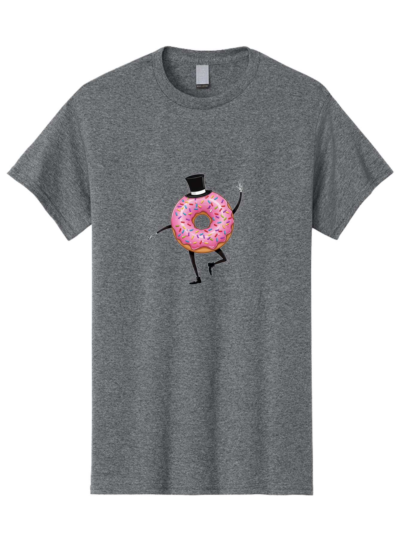 Donut-In-Top-Hat Men'S Graphic Tee, 100% Cotton, Comfortable Casual Summer Wear, Machine Washable, Vintage Camera, Old Camera, Antique Camera, Black Camera, Classic Photography, Photography Equipment, Nostalgic Device, Film Camera, Camera Art Bak441