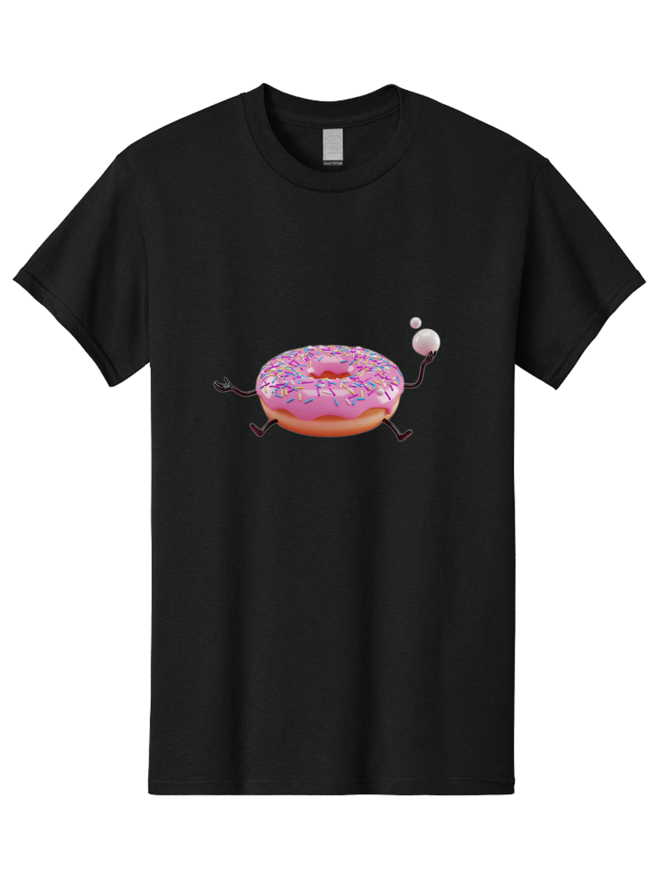 Donut-With-Arms Men'S Graphic Tee, 100% Cotton, Comfortable Casual Summer Wear, Machine Washable, Vintage Camera, Old Camera, Antique Camera, Black Camera, Classic Photography, Photography Equipment, Nostalgic Device, Film Camera, Camera Art Bak443