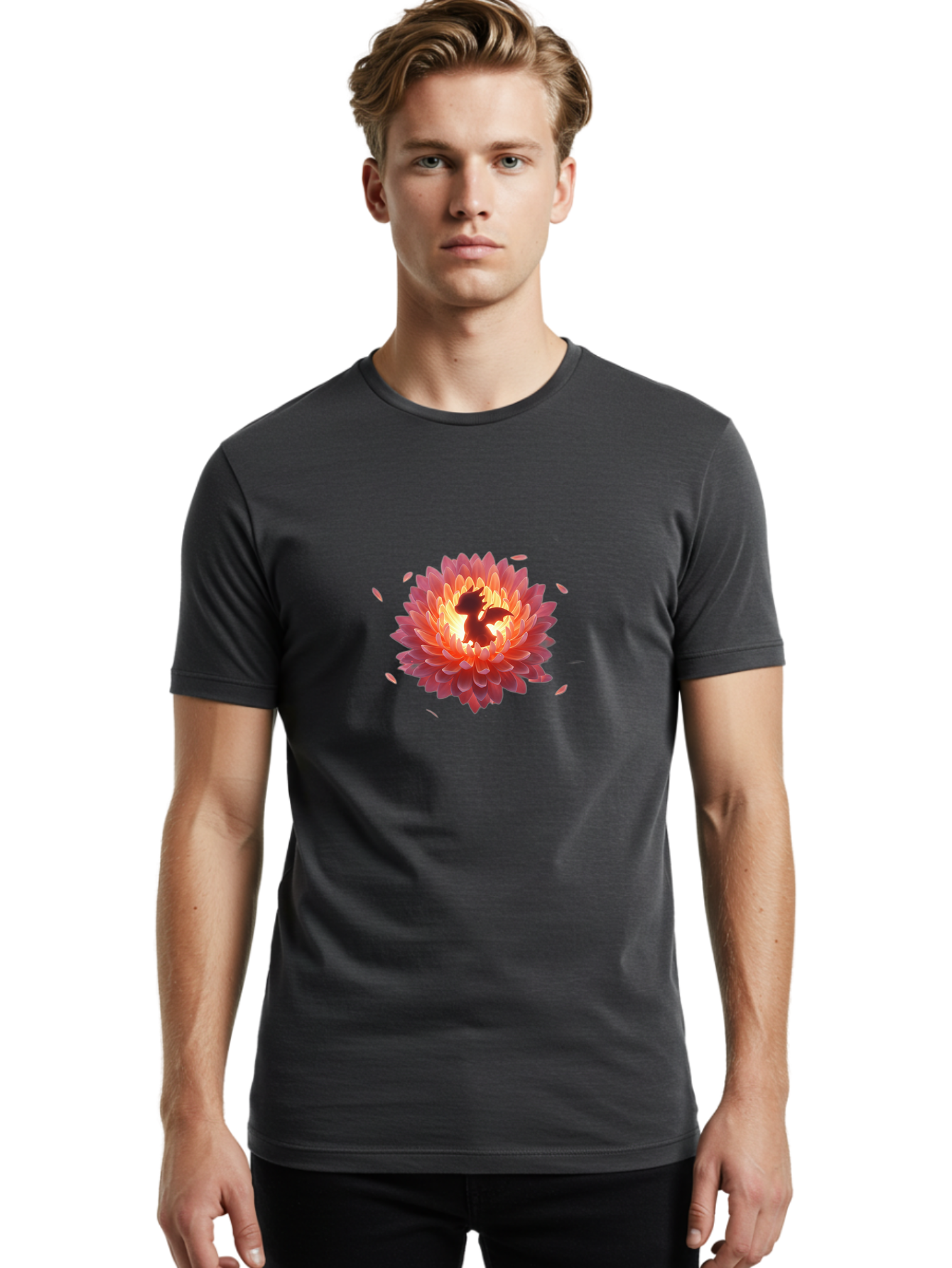 Dragon-In-Flower Men'S Graphic Tee, 100% Cotton, Comfortable Casual Summer Wear, Machine Washable, Vintage Camera, Old Camera, Antique Camera, Black Camera, Classic Photography, Photography Equipment, Nostalgic Device, Film Camera, Camera Art Bak455