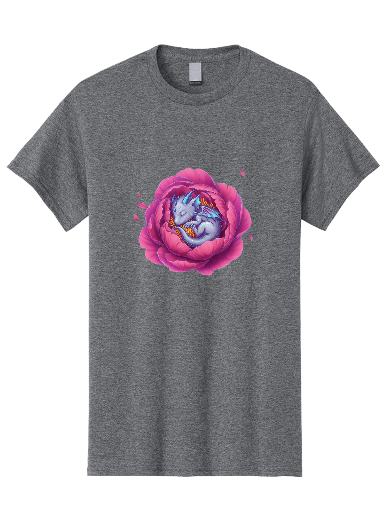 Dragon-In-Rose-1 Men'S Graphic Tee, 100% Cotton, Comfortable Casual Summer Wear, Machine Washable, Vintage Camera, Old Camera, Antique Camera, Black Camera, Classic Photography, Photography Equipment, Nostalgic Device, Film Camera, Camera Art Bak464
