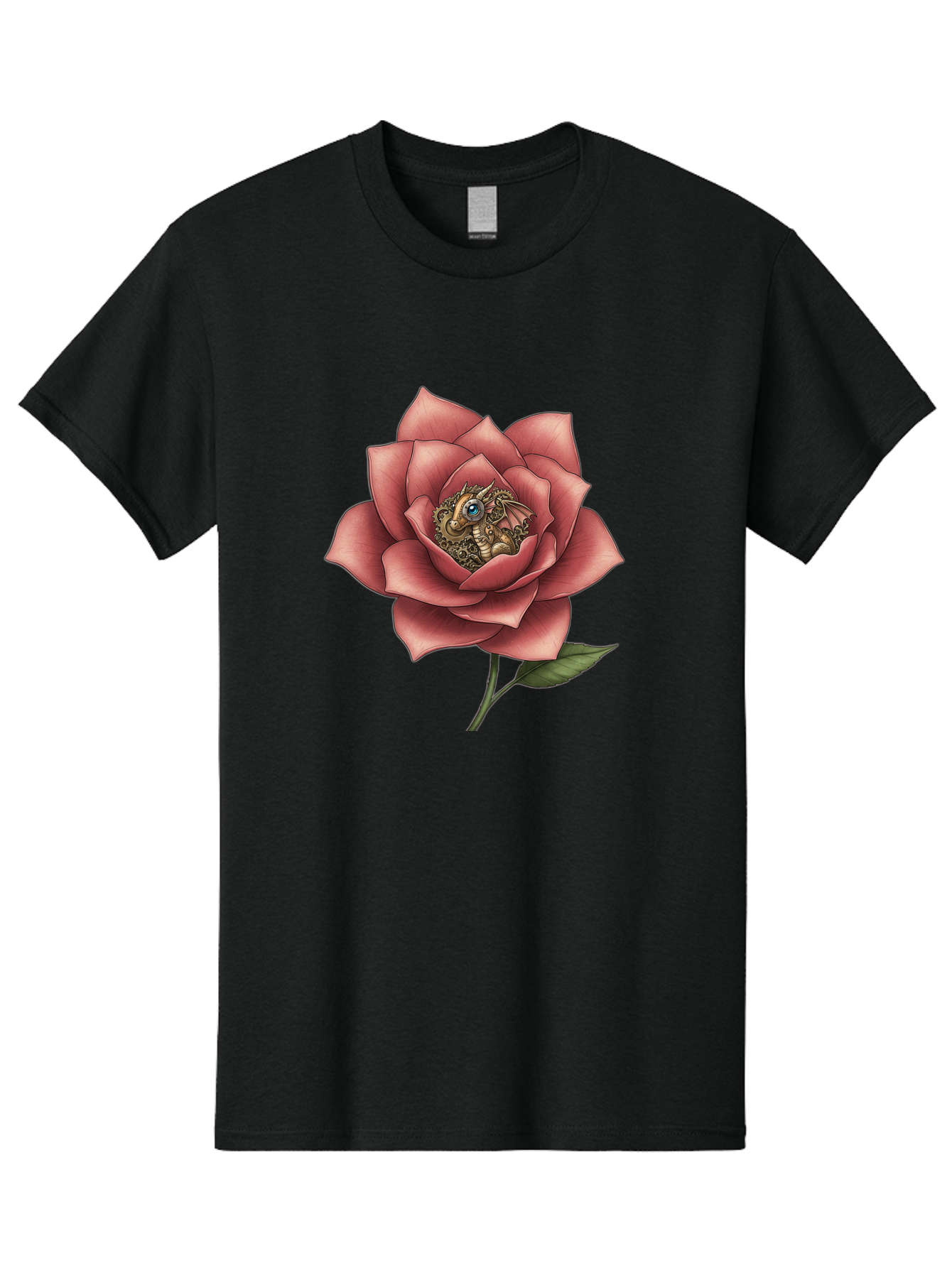 Dragon-In-Rose Men'S Graphic Tee, 100% Cotton, Comfortable Casual Summer Wear, Machine Washable, Vintage Camera, Old Camera, Antique Camera, Black Camera, Classic Photography, Photography Equipment, Nostalgic Device, Film Camera, Camera Art Bak472