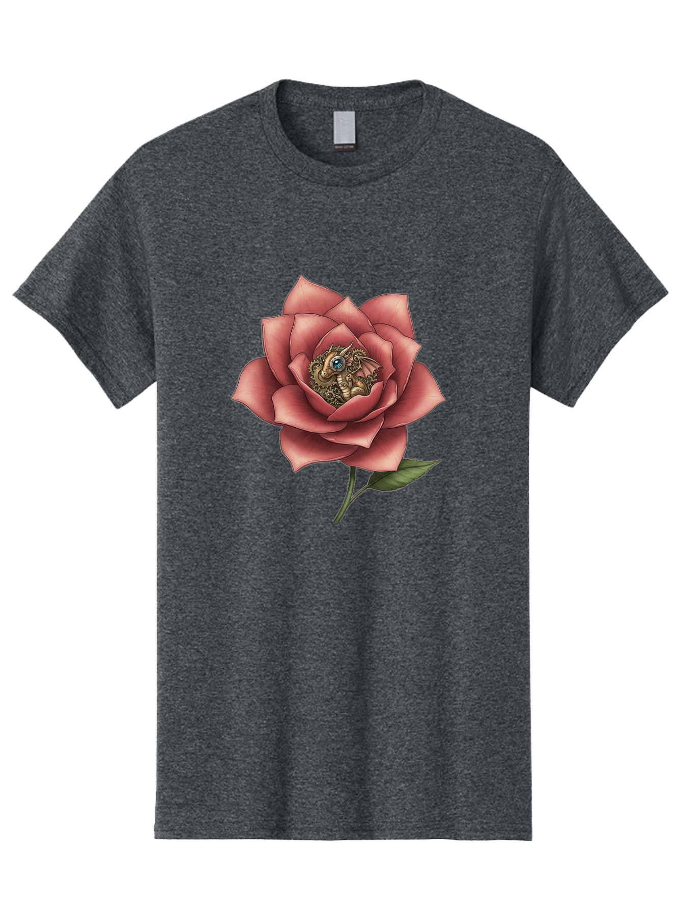 Dragon-In-Rose Men'S Graphic Tee, 100% Cotton, Comfortable Casual Summer Wear, Machine Washable, Vintage Camera, Old Camera, Antique Camera, Black Camera, Classic Photography, Photography Equipment, Nostalgic Device, Film Camera, Camera Art Bak472