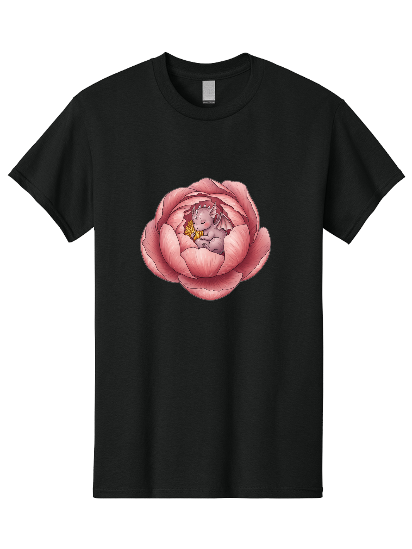 Dragon-Sleeping-In-Pink-Lotus Men'S Graphic Tee, 100% Cotton, Comfortable Casual Summer Wear, Machine Washable, Vintage Camera, Old Camera, Antique Camera, Black Camera, Classic Photography, Photography Equipment, Nostalgic Device, Bak489