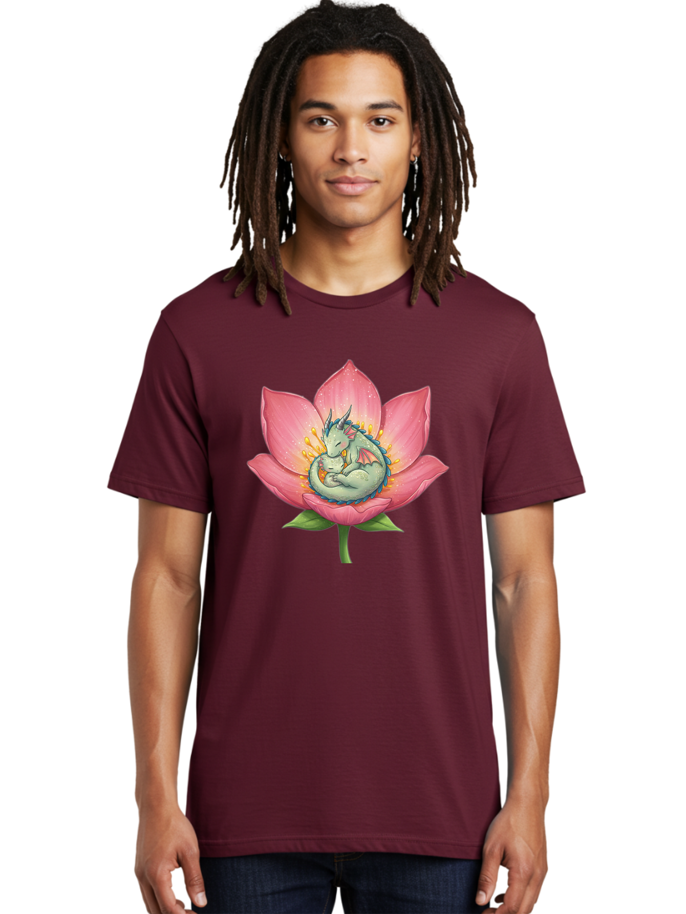 Dragon-Sleeping-On-Pink-Lotus-Flower Men'S Graphic Tee, 100% Cotton, Comfortable Casual Summer Wear, Machine Washable, Vintage Camera, Old Camera, Antique Camera, Black Camera, Classic Photography, Photography Equipment, Nostalgic Device, Bak490