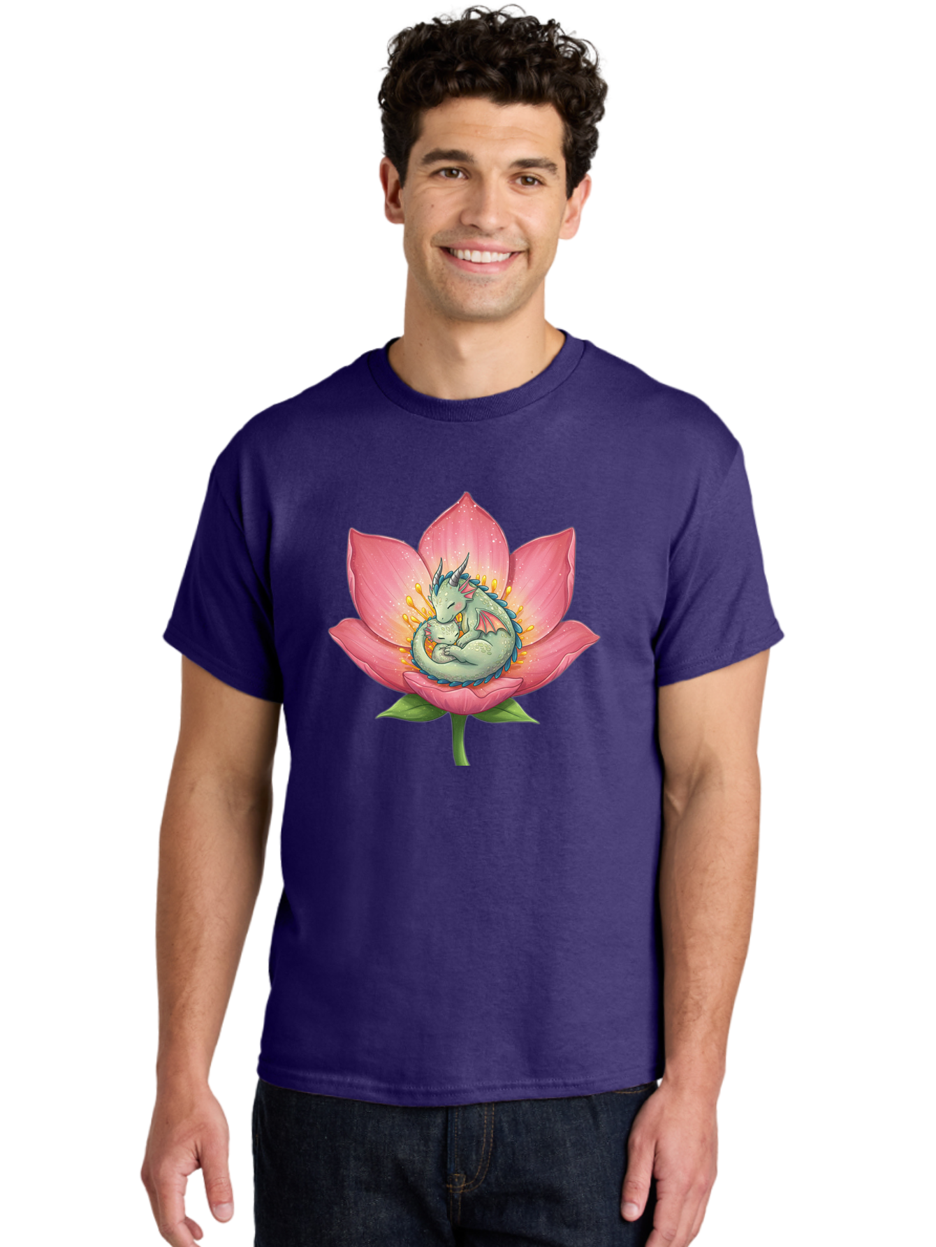 Dragon-Sleeping-On-Pink-Lotus-Flower Men'S Graphic Tee, 100% Cotton, Comfortable Casual Summer Wear, Machine Washable, Vintage Camera, Old Camera, Antique Camera, Black Camera, Classic Photography, Photography Equipment, Nostalgic Device, Bak490