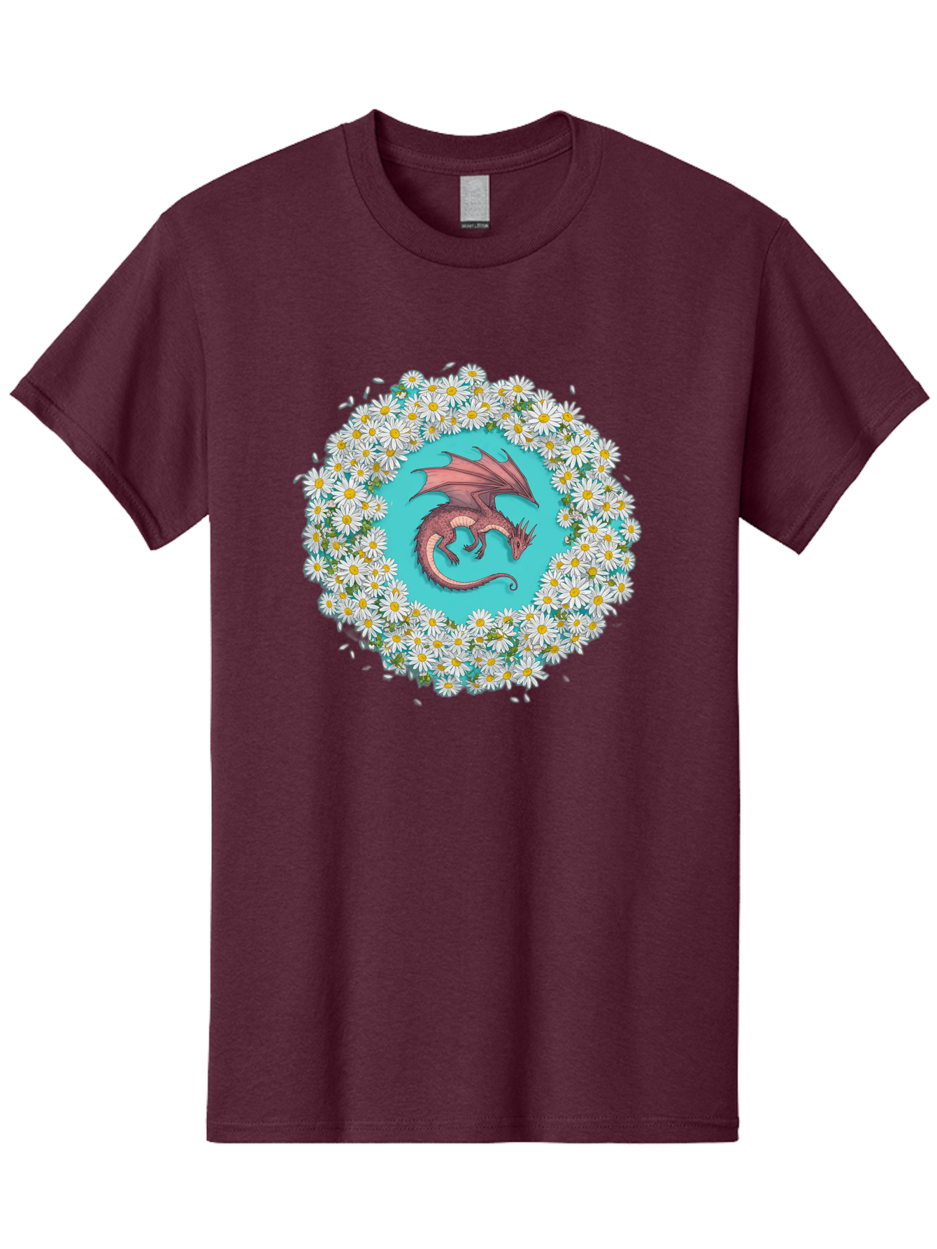 Dragon-Surrounded-By-Daisies Men'S Graphic Tee, 100% Cotton, Comfortable Casual Summer Wear, Machine Washable, Vintage Camera, Old Camera, Antique Camera, Black Camera, Classic Photography, Photography Equipment, Nostalgic Device, Film Camera, Bak492