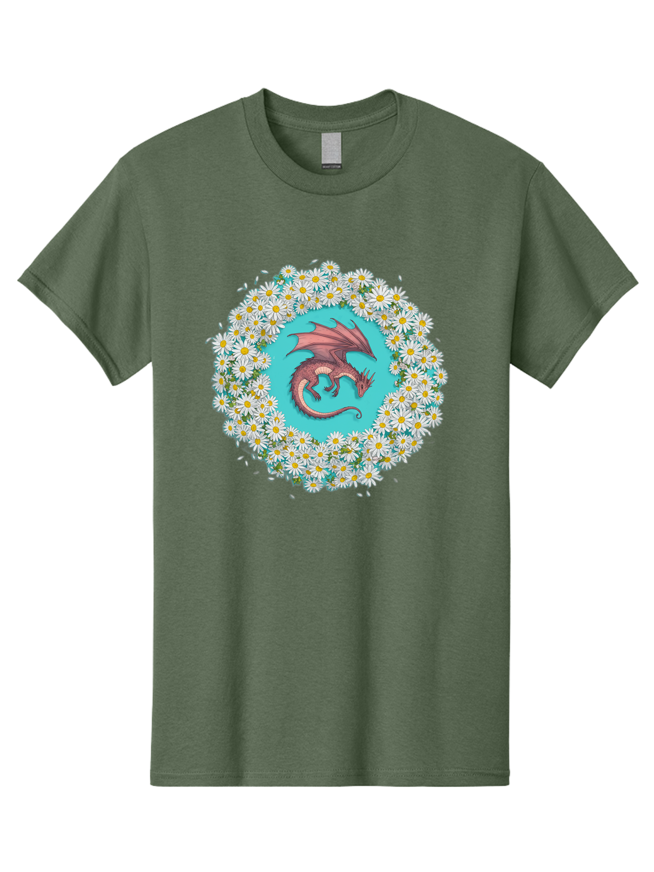 Dragon-Surrounded-By-Daisies Men'S Graphic Tee, 100% Cotton, Comfortable Casual Summer Wear, Machine Washable, Vintage Camera, Old Camera, Antique Camera, Black Camera, Classic Photography, Photography Equipment, Nostalgic Device, Film Camera, Bak492