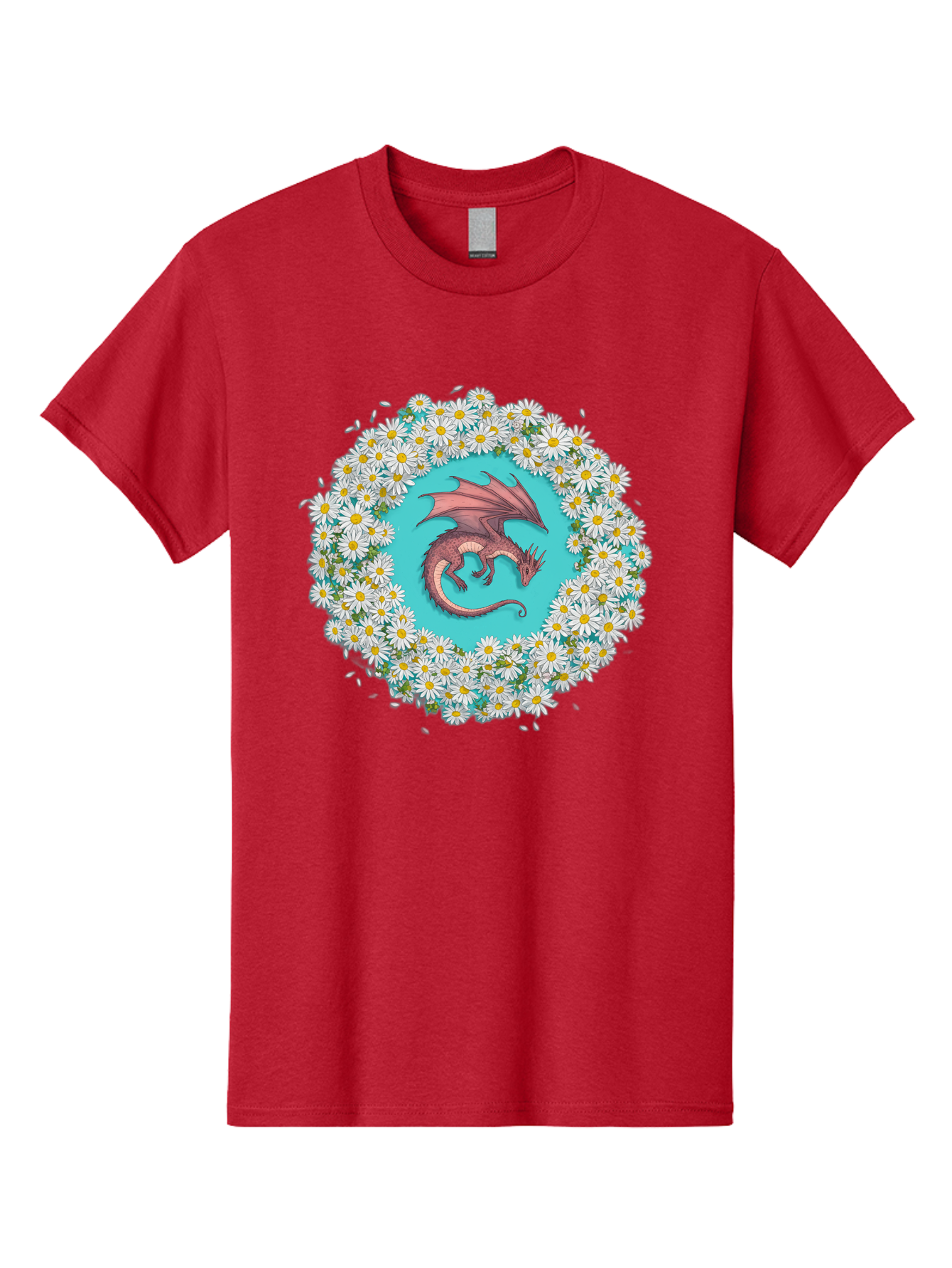 Dragon-Surrounded-By-Daisies Men'S Graphic Tee, 100% Cotton, Comfortable Casual Summer Wear, Machine Washable, Vintage Camera, Old Camera, Antique Camera, Black Camera, Classic Photography, Photography Equipment, Nostalgic Device, Film Camera, Bak492