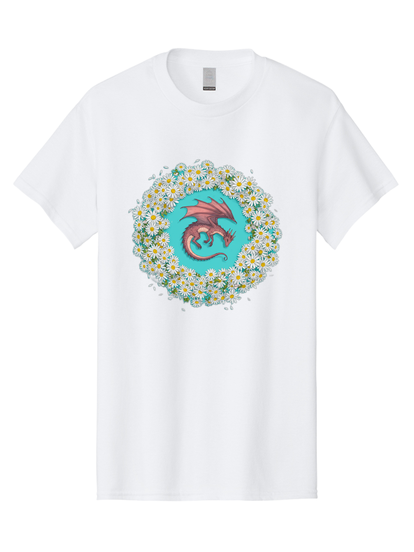 Dragon-Surrounded-By-Daisies Men'S Graphic Tee, 100% Cotton, Comfortable Casual Summer Wear, Machine Washable, Vintage Camera, Old Camera, Antique Camera, Black Camera, Classic Photography, Photography Equipment, Nostalgic Device, Film Camera, Bak492