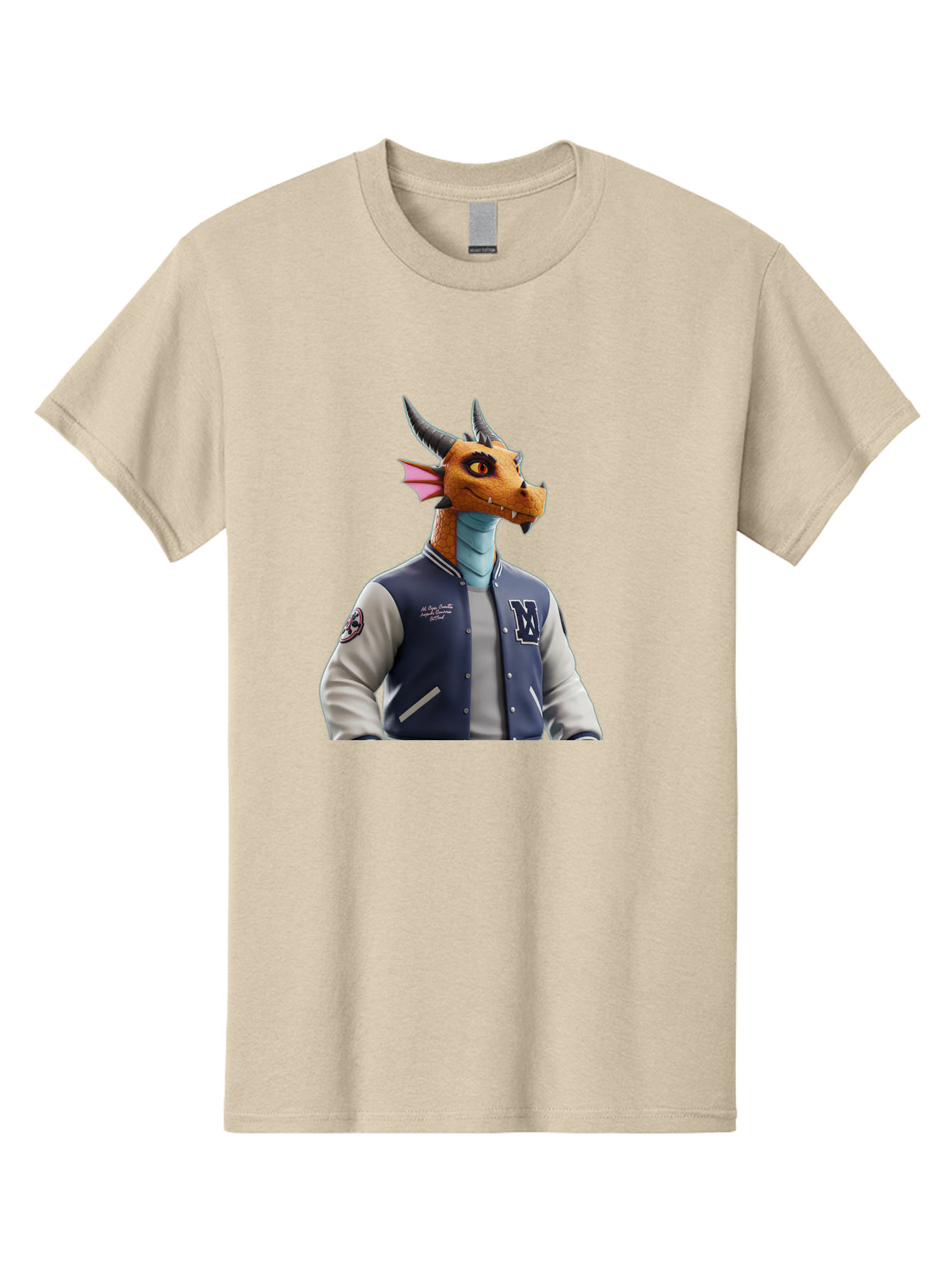 Dragon-Varsity-Jacket-1 Men'S Graphic Tee, 100% Cotton, Comfortable Casual Summer Wear, Machine Washable, Vintage Camera, Old Camera, Antique Camera, Black Camera, Classic Photography, Photography Equipment, Nostalgic Device, Film Camera, Bak493