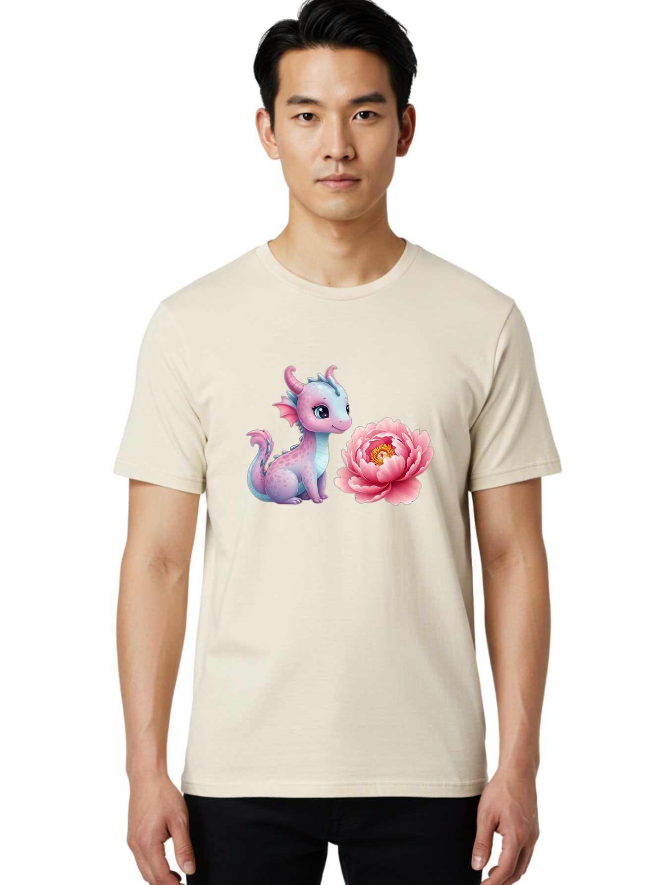 Dragon-With-Flower Men'S Graphic Tee, 100% Cotton, Comfortable Casual Summer Wear, Machine Washable, Vintage Camera, Old Camera, Antique Camera, Black Camera, Classic Photography, Photography Equipment, Nostalgic Device, Film Camera, Bak496