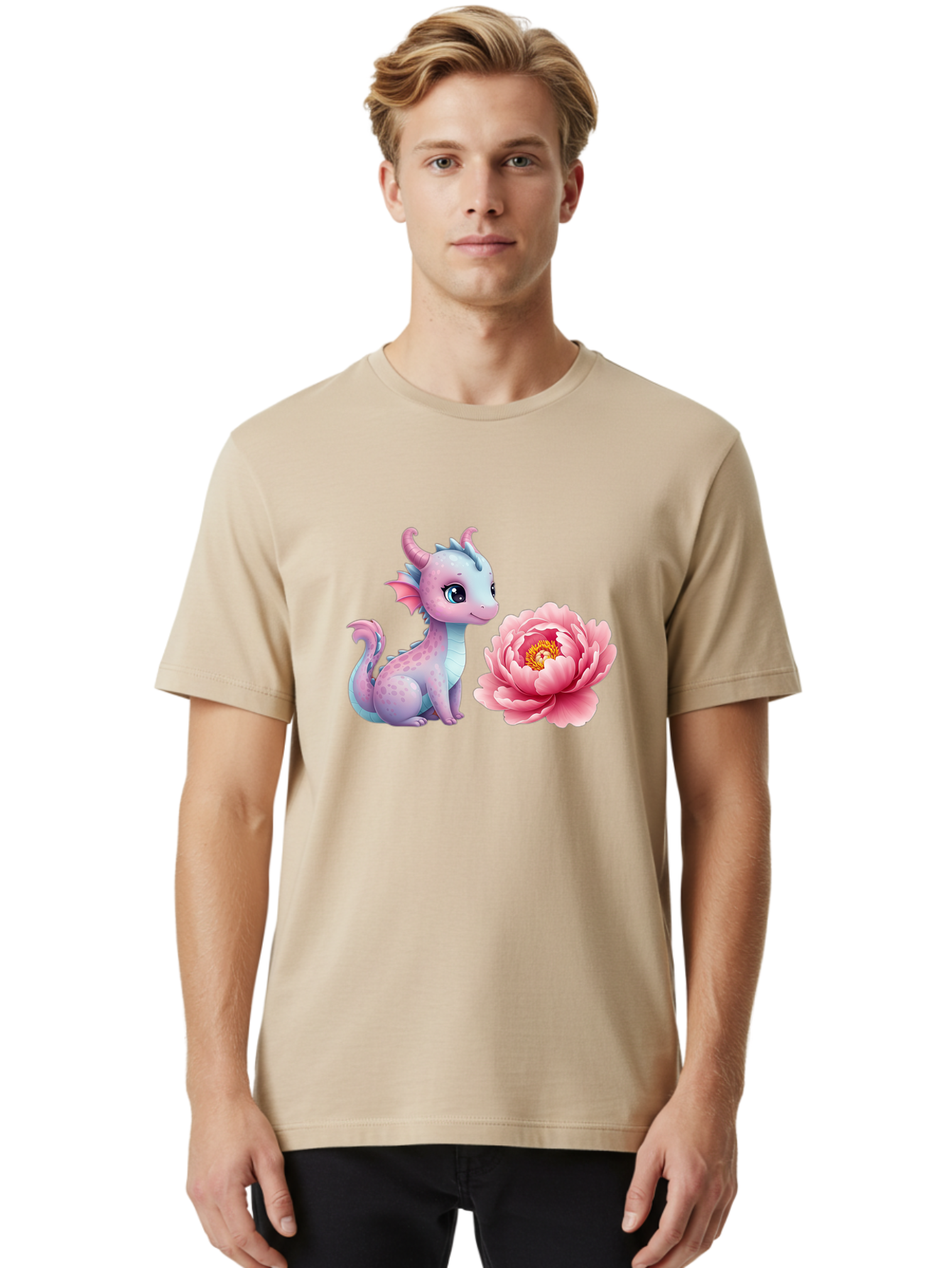 Dragon-With-Flower Men'S Graphic Tee, 100% Cotton, Comfortable Casual Summer Wear, Machine Washable, Vintage Camera, Old Camera, Antique Camera, Black Camera, Classic Photography, Photography Equipment, Nostalgic Device, Film Camera, Bak496