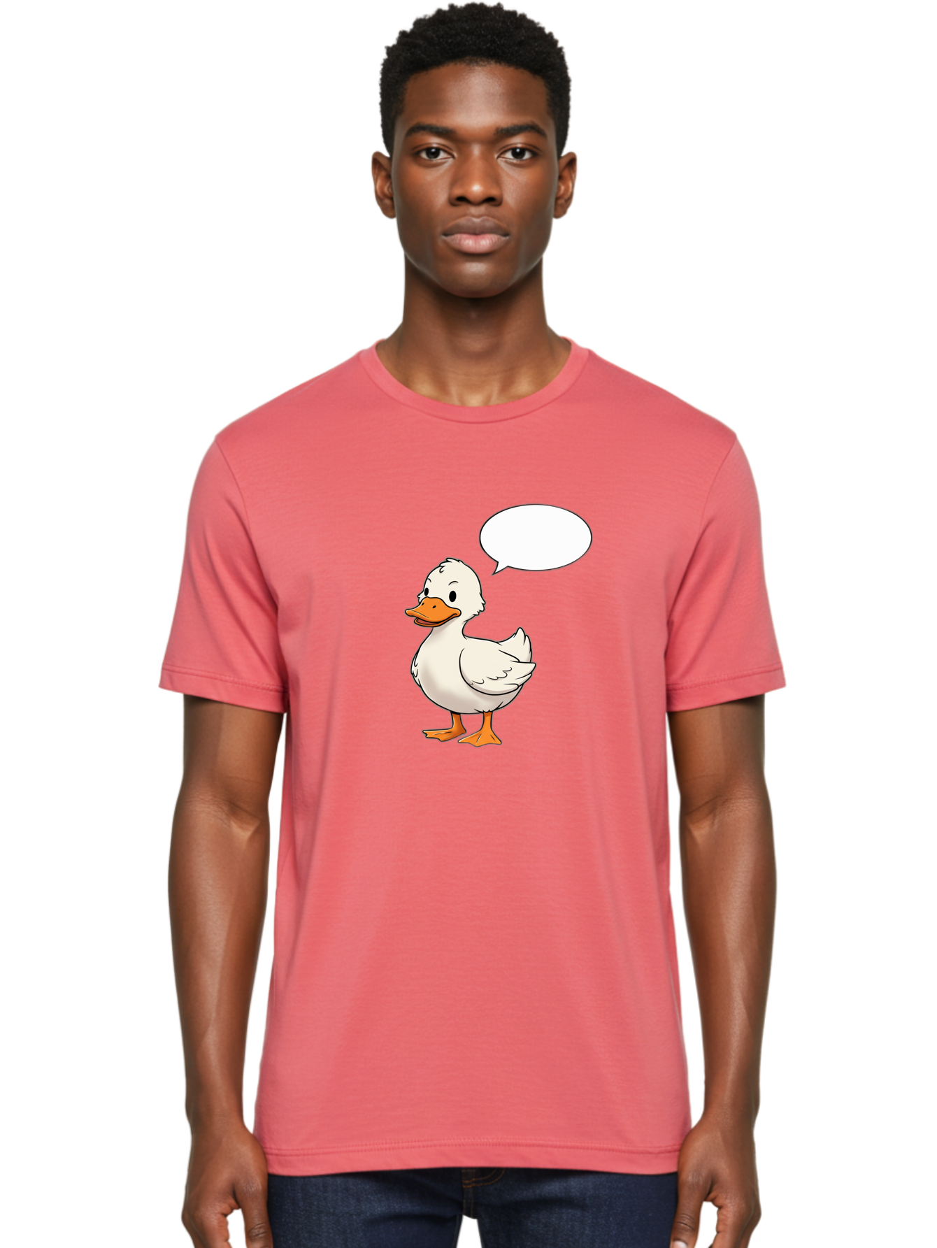 Duck-With-Speech-Bubble Men'S Graphic Tee, 100% Cotton, Comfortable Casual Summer Wear, Machine Washable, Vintage Camera, Old Camera, Antique Camera, Black Camera, Classic Photography, Photography Equipment, Nostalgic Device, Film Camera, Bak503