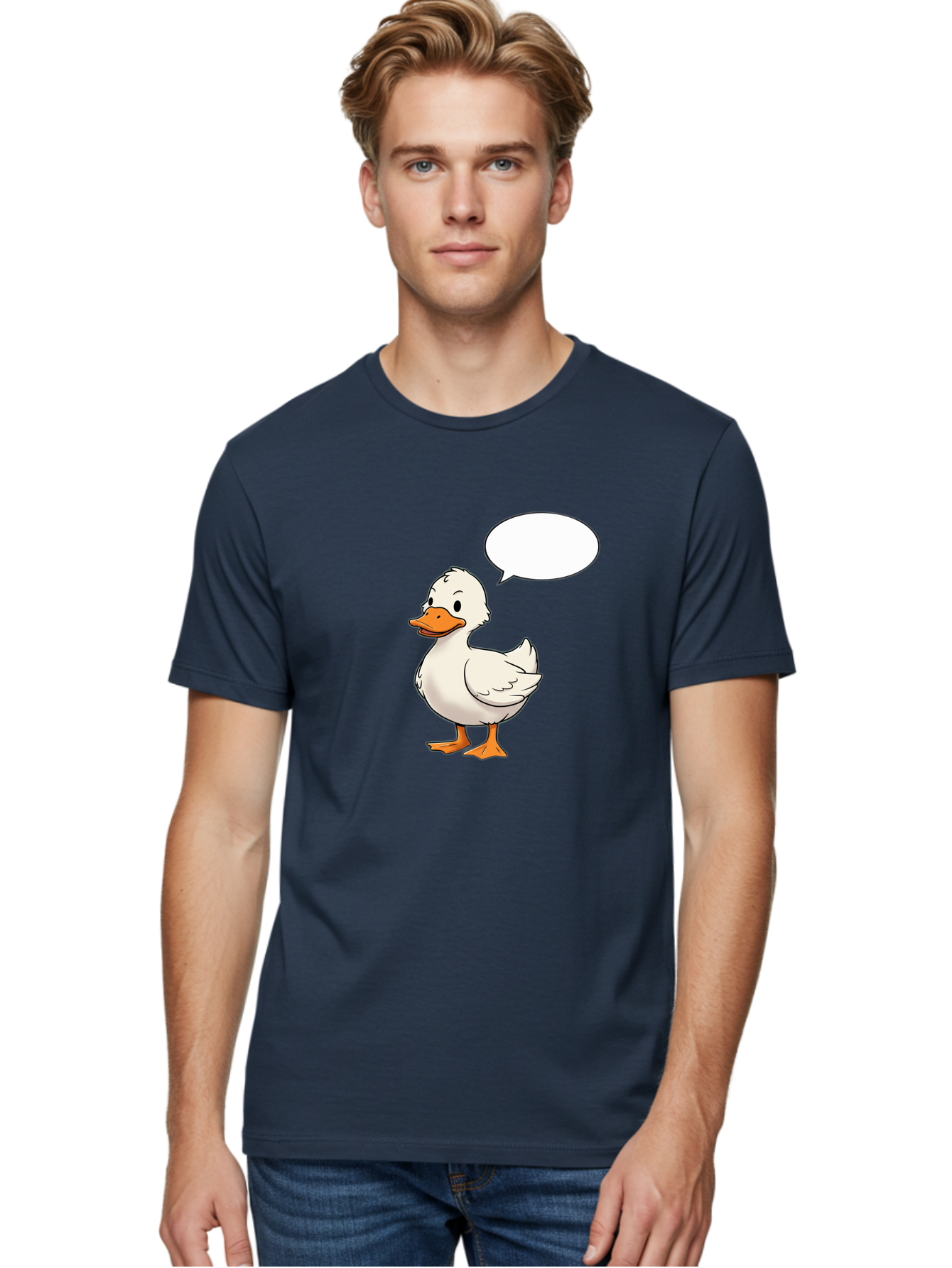 Duck-With-Speech-Bubble Men'S Graphic Tee, 100% Cotton, Comfortable Casual Summer Wear, Machine Washable, Vintage Camera, Old Camera, Antique Camera, Black Camera, Classic Photography, Photography Equipment, Nostalgic Device, Film Camera, Bak503