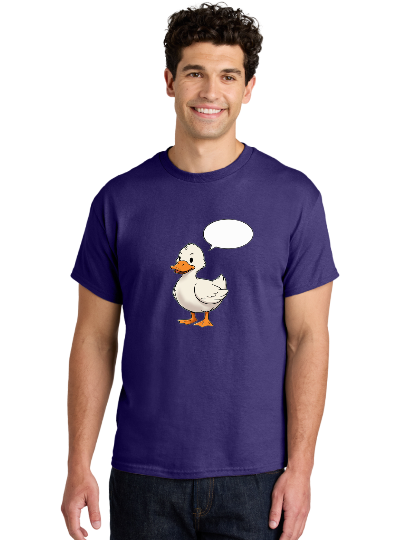 Duck-With-Speech-Bubble Men'S Graphic Tee, 100% Cotton, Comfortable Casual Summer Wear, Machine Washable, Vintage Camera, Old Camera, Antique Camera, Black Camera, Classic Photography, Photography Equipment, Nostalgic Device, Film Camera, Bak503