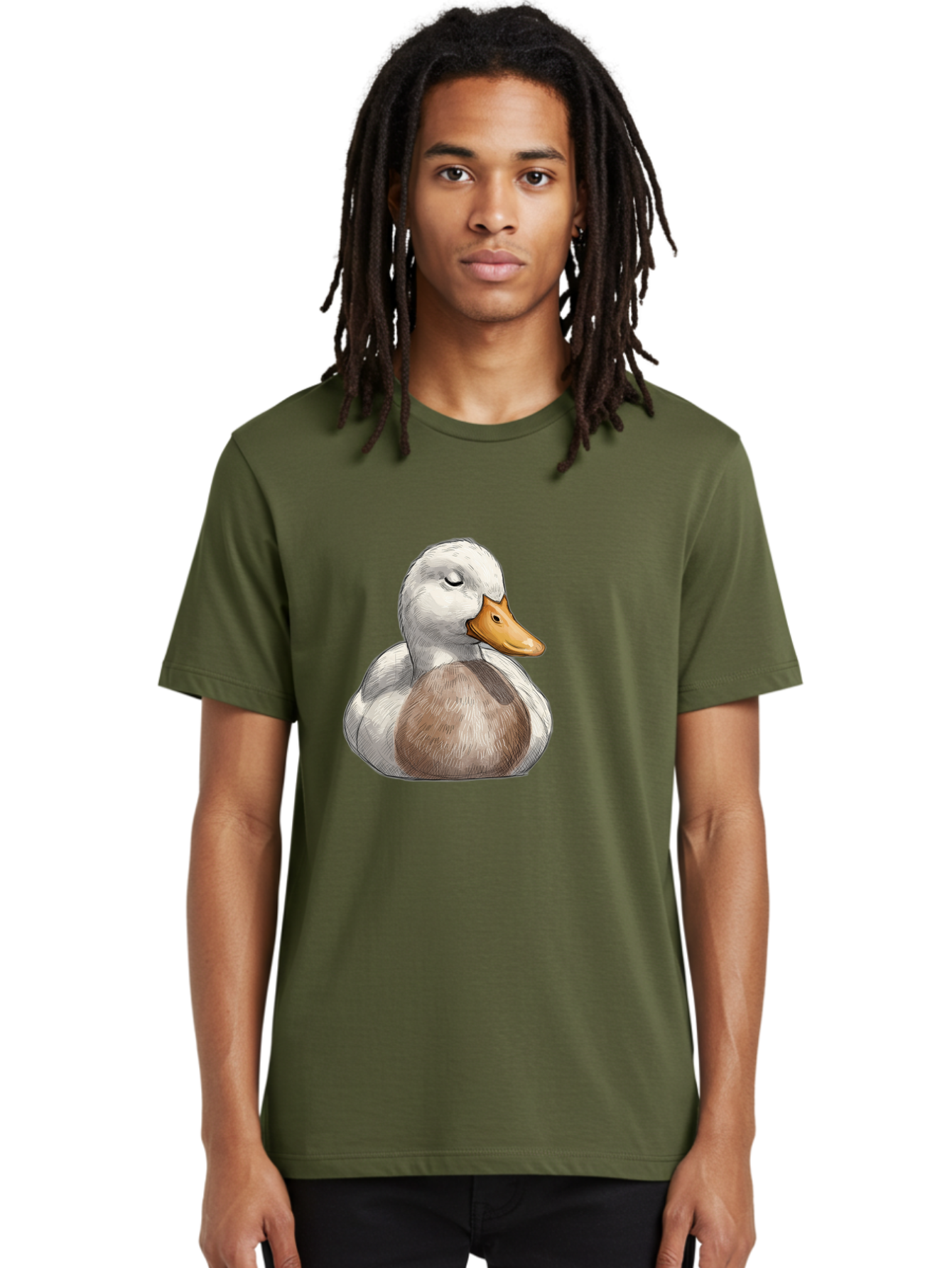 Duck Men'S Graphic Tee, 100% Cotton, Comfortable Casual Summer Wear, Machine Washable, Vintage Camera, Old Camera, Antique Camera, Black Camera, Classic Photography, Photography Equipment, Nostalgic Device, Film Camera, Camera Art Bak504