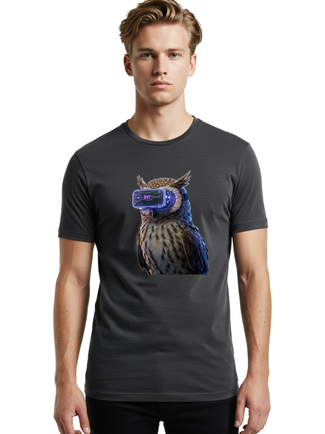 Dv1-Owl-Vr Men'S Graphic Tee, 100% Cotton, Comfortable Casual Summer Wear, Machine Washable, Vintage Camera, Old Camera, Antique Camera, Black Camera, Classic Photography, Photography Equipment, Nostalgic Device, Film Camera, Camera Art Bak505