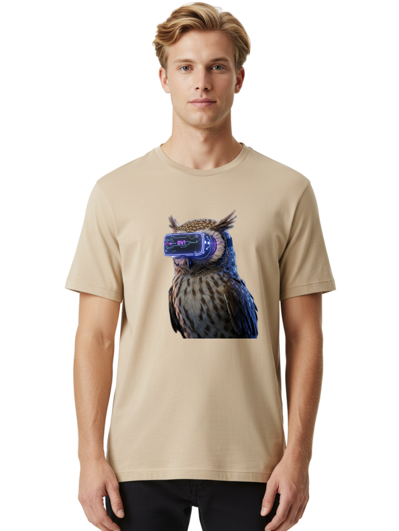 Dv1-Owl-Vr Men'S Graphic Tee, 100% Cotton, Comfortable Casual Summer Wear, Machine Washable, Vintage Camera, Old Camera, Antique Camera, Black Camera, Classic Photography, Photography Equipment, Nostalgic Device, Film Camera, Camera Art Bak505