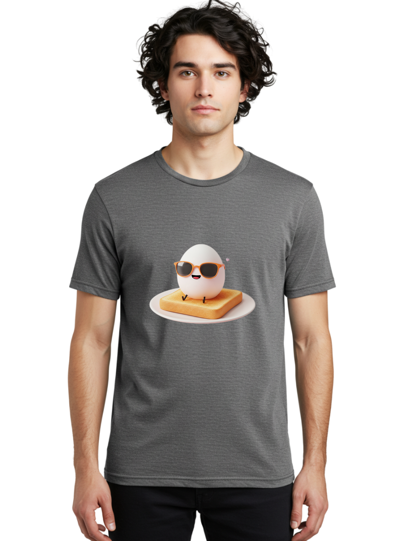 Egg-Character-Toast Men'S Graphic Tee, 100% Cotton, Comfortable Casual Summer Wear, Machine Washable, Vintage Camera, Old Camera, Antique Camera, Black Camera, Classic Photography, Photography Equipment, Nostalgic Device, Film Camera, Bak512