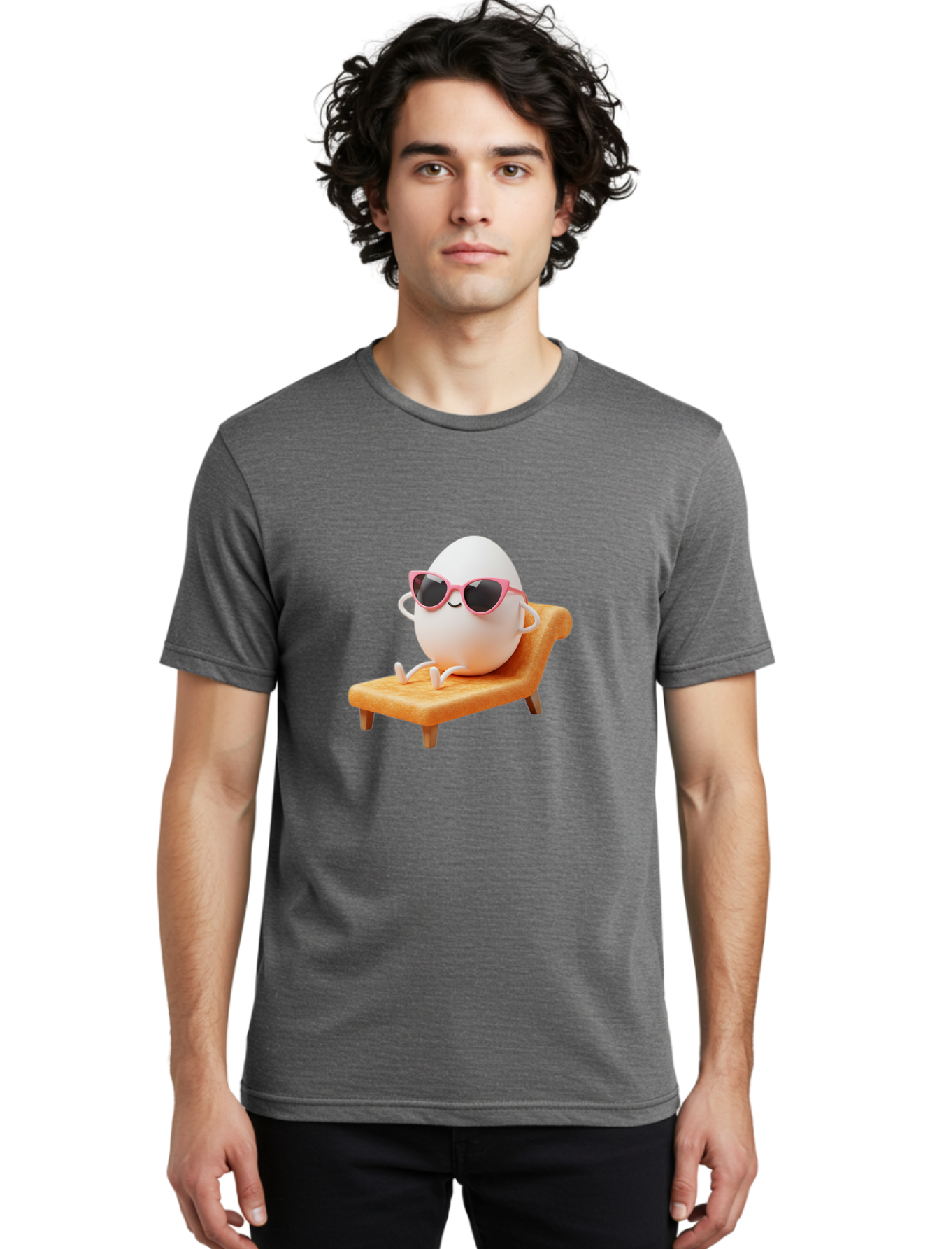 Egg-In-Sunglasses Men'S Graphic Tee, 100% Cotton, Comfortable Casual Summer Wear, Machine Washable, Vintage Camera, Old Camera, Antique Camera, Black Camera, Classic Photography, Photography Equipment, Nostalgic Device, Film Camera, Camera Art Bak515