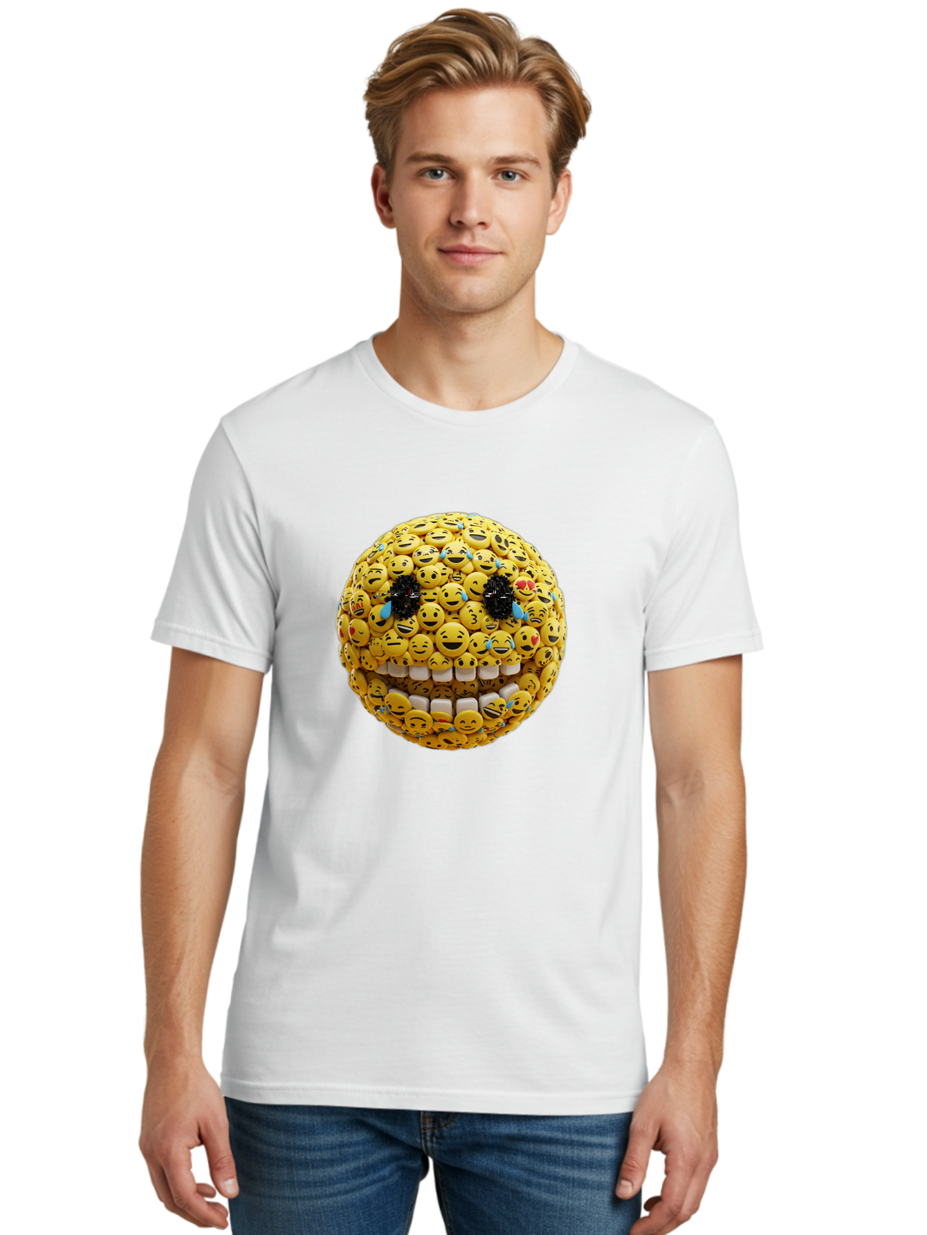 Emoji-Face Men'S Graphic Tee, 100% Cotton, Comfortable Casual Summer Wear, Machine Washable, Vintage Camera, Old Camera, Antique Camera, Black Camera, Classic Photography, Photography Equipment, Nostalgic Device, Film Camera, Camera Art Bak527