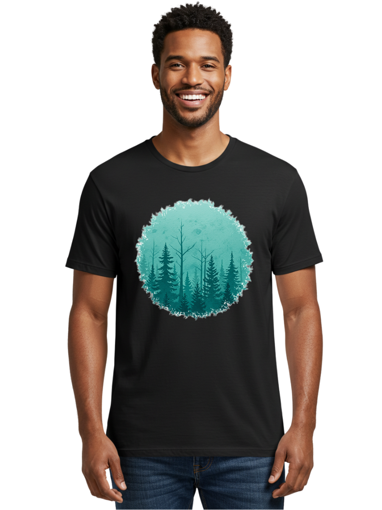 Evergreen-Forest Men'S Graphic Tee, 100% Cotton, Comfortable Casual Summer Wear, Machine Washable, Vintage Camera, Old Camera, Antique Camera, Black Camera, Classic Photography, Photography Equipment, Nostalgic Device, Film Camera, Camera Art Bak533