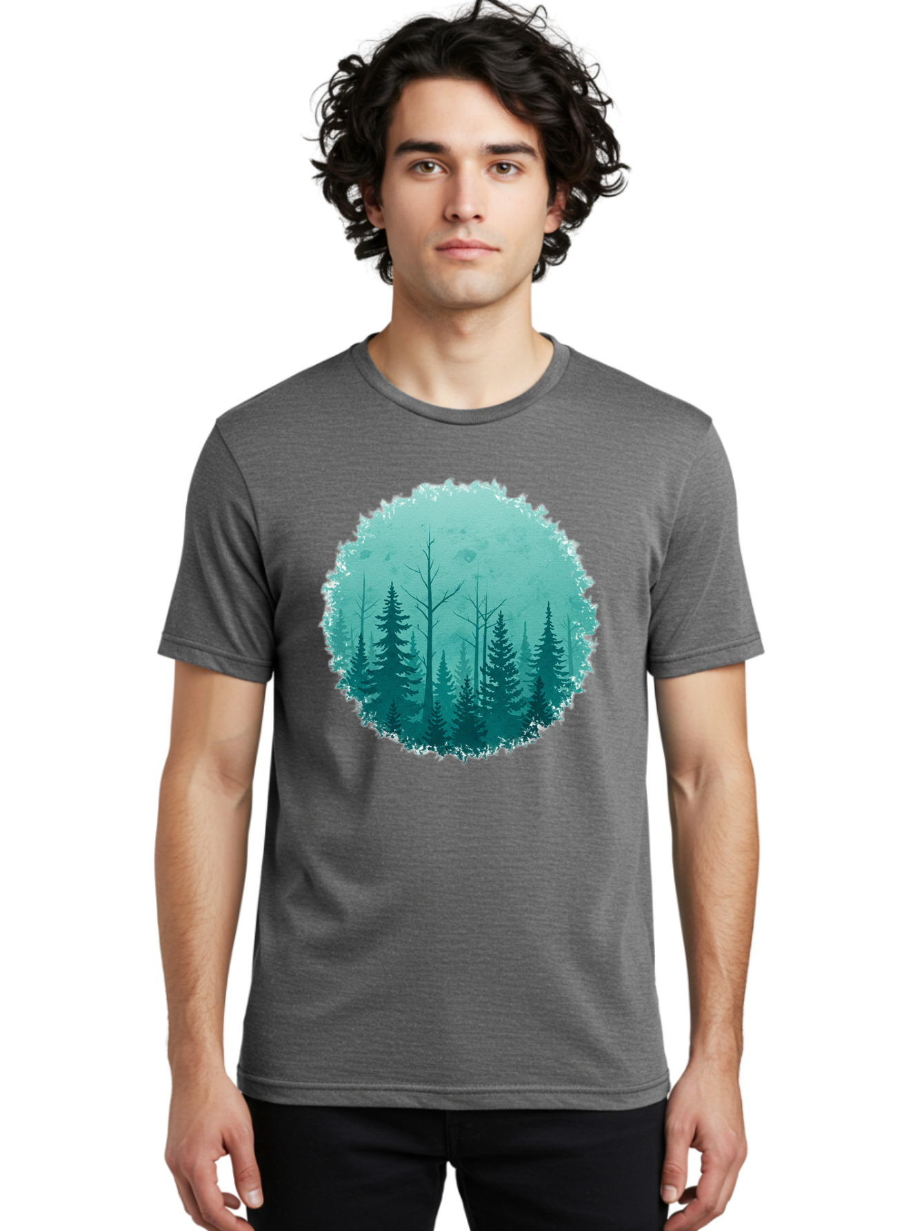 Evergreen-Forest Men'S Graphic Tee, 100% Cotton, Comfortable Casual Summer Wear, Machine Washable, Vintage Camera, Old Camera, Antique Camera, Black Camera, Classic Photography, Photography Equipment, Nostalgic Device, Film Camera, Camera Art Bak533
