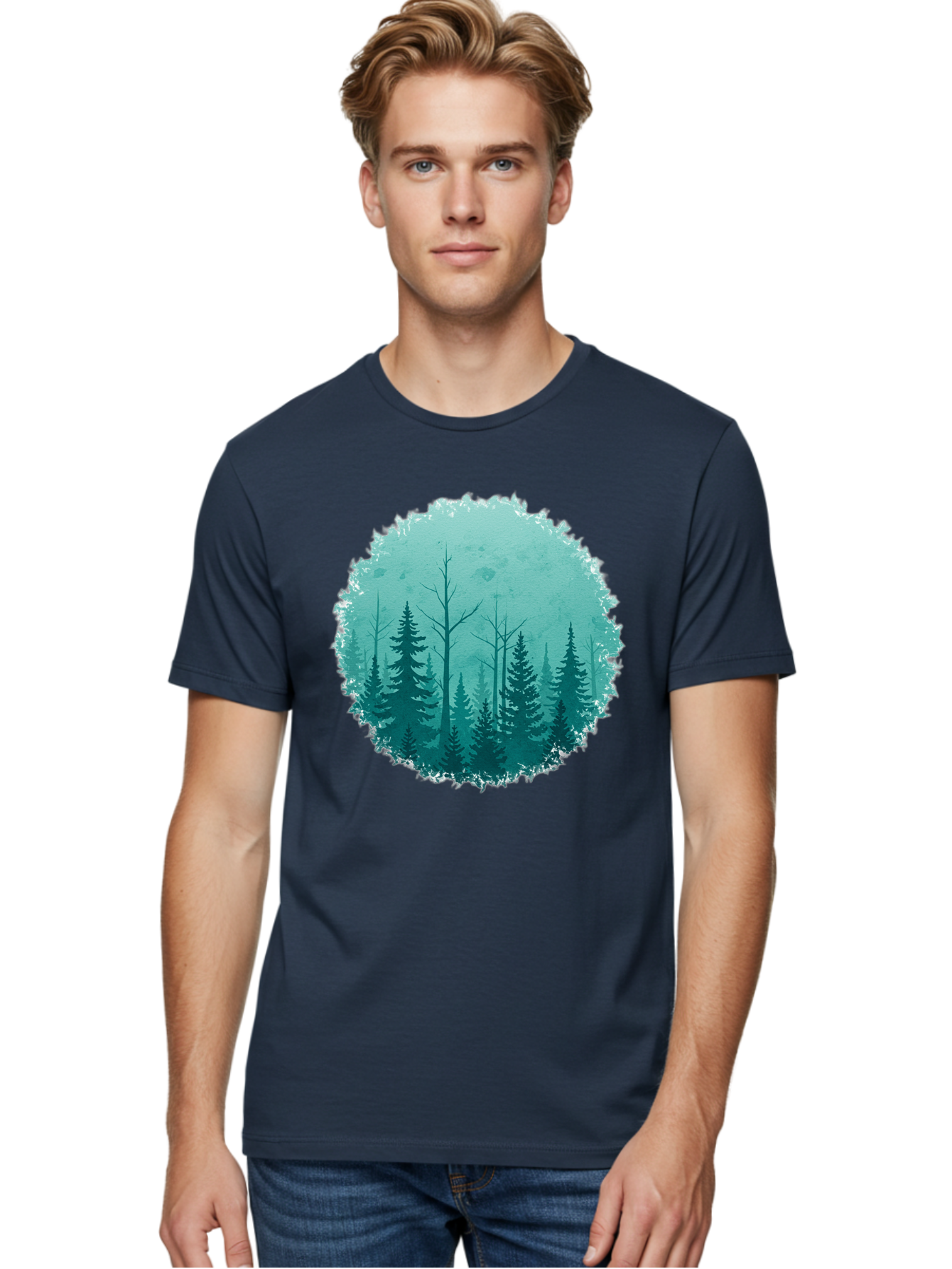Evergreen-Forest Men'S Graphic Tee, 100% Cotton, Comfortable Casual Summer Wear, Machine Washable, Vintage Camera, Old Camera, Antique Camera, Black Camera, Classic Photography, Photography Equipment, Nostalgic Device, Film Camera, Camera Art Bak533