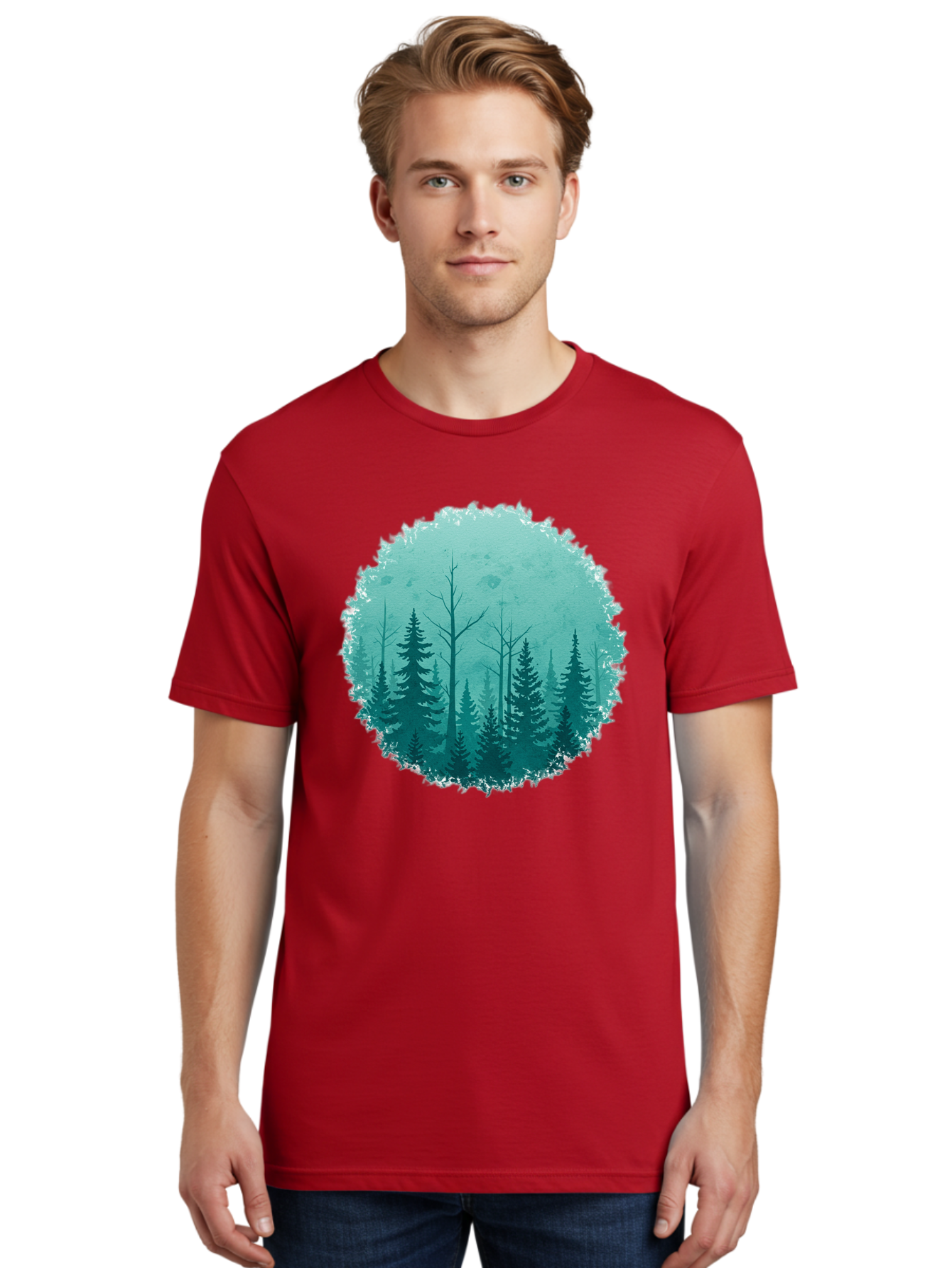 Evergreen-Forest Men'S Graphic Tee, 100% Cotton, Comfortable Casual Summer Wear, Machine Washable, Vintage Camera, Old Camera, Antique Camera, Black Camera, Classic Photography, Photography Equipment, Nostalgic Device, Film Camera, Camera Art Bak533