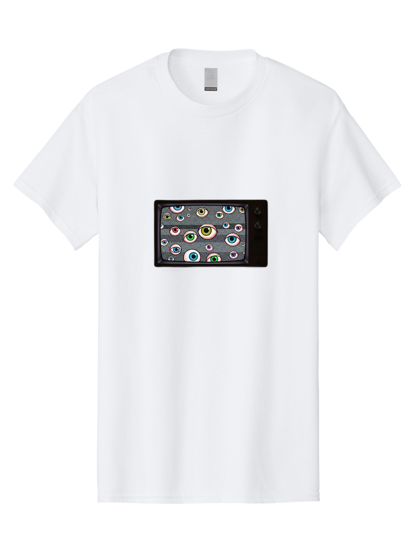 Eyes-On-Phone-Screen Men'S Graphic Tee, 100% Cotton, Comfortable Casual Summer Wear, Machine Washable, Vintage Camera, Old Camera, Antique Camera, Black Camera, Classic Photography, Photography Equipment, Nostalgic Device, Film Camera, Bak534